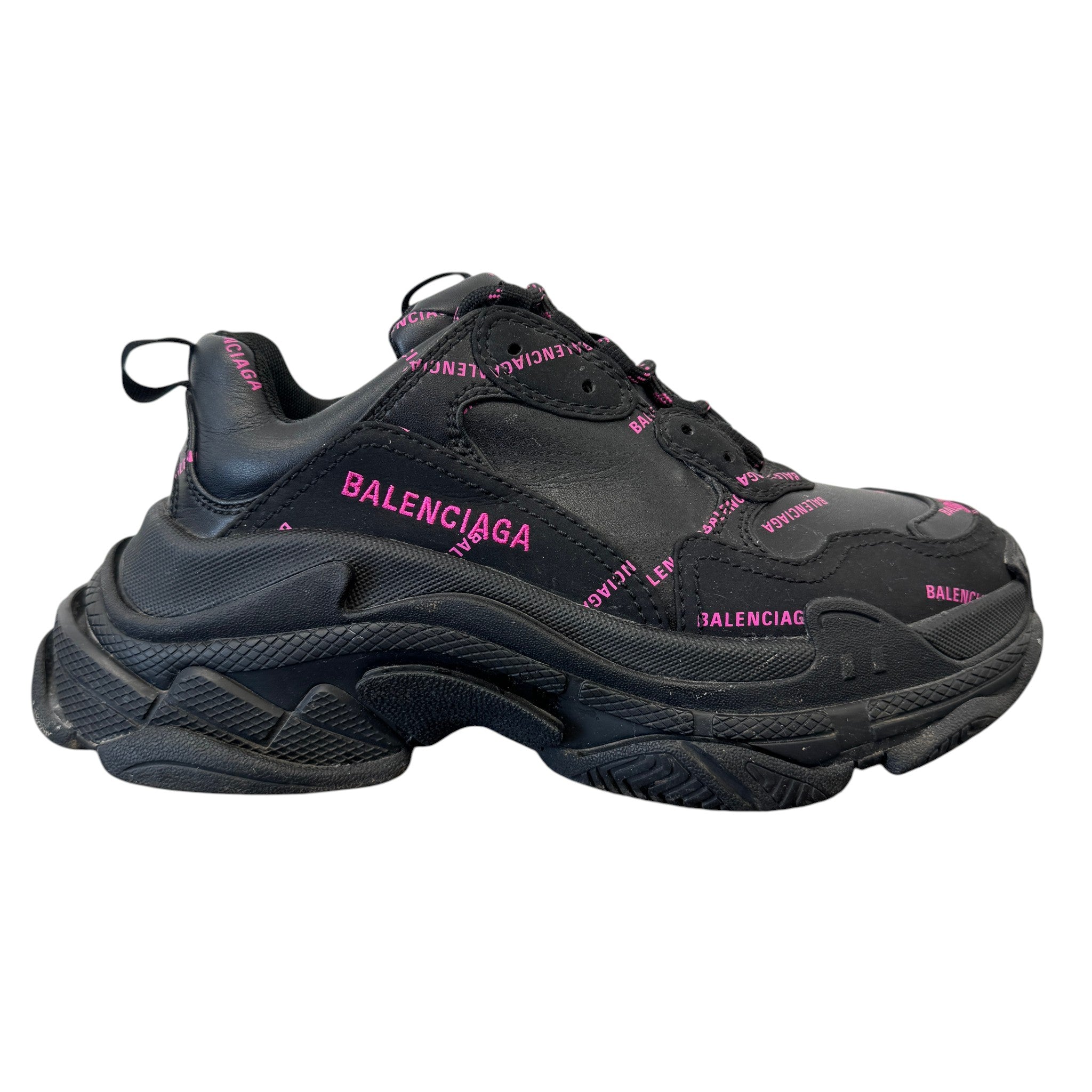 Women's Triple S Low Trainers Black Size EU 37 / UK 4