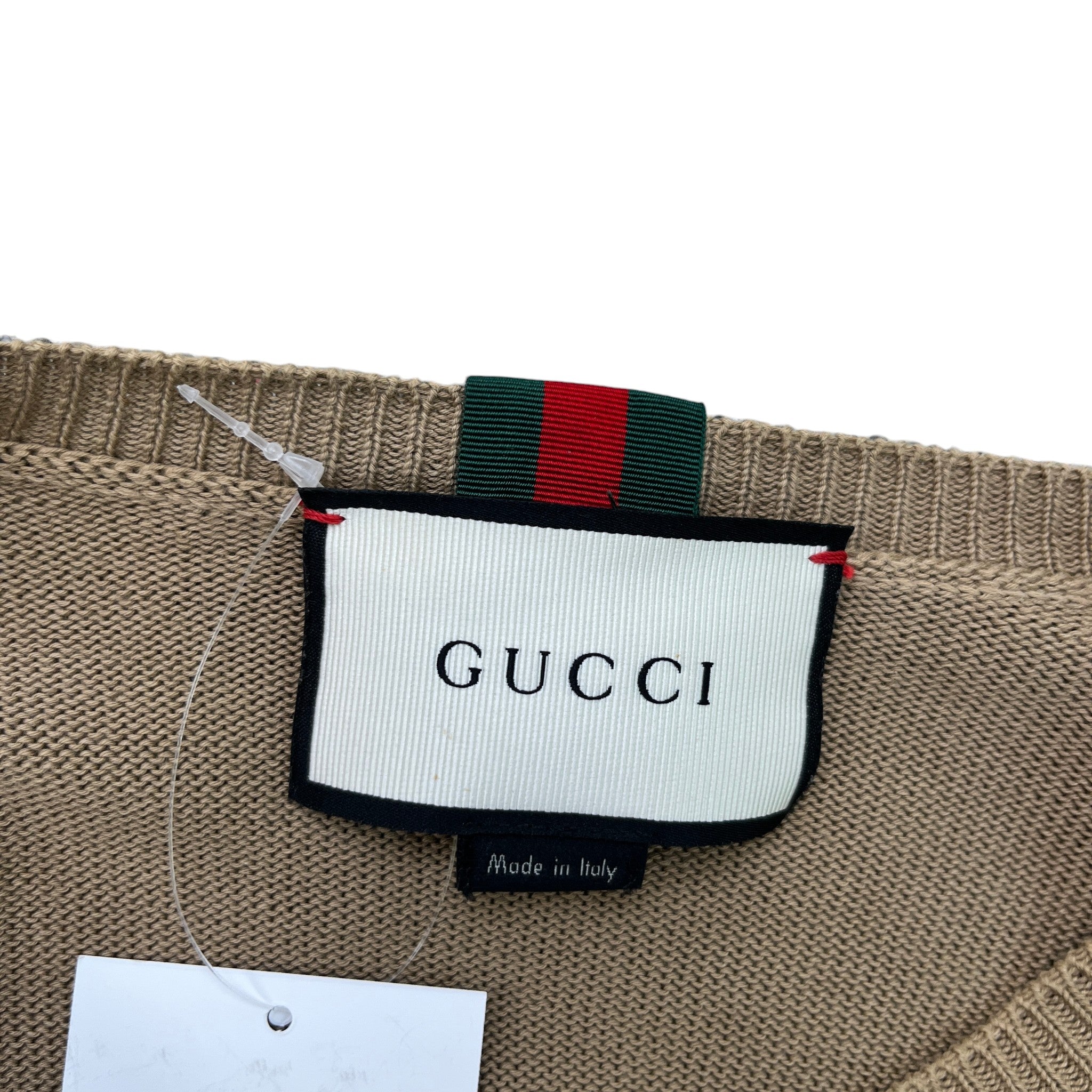 Men's Web Jumper Beige Size L