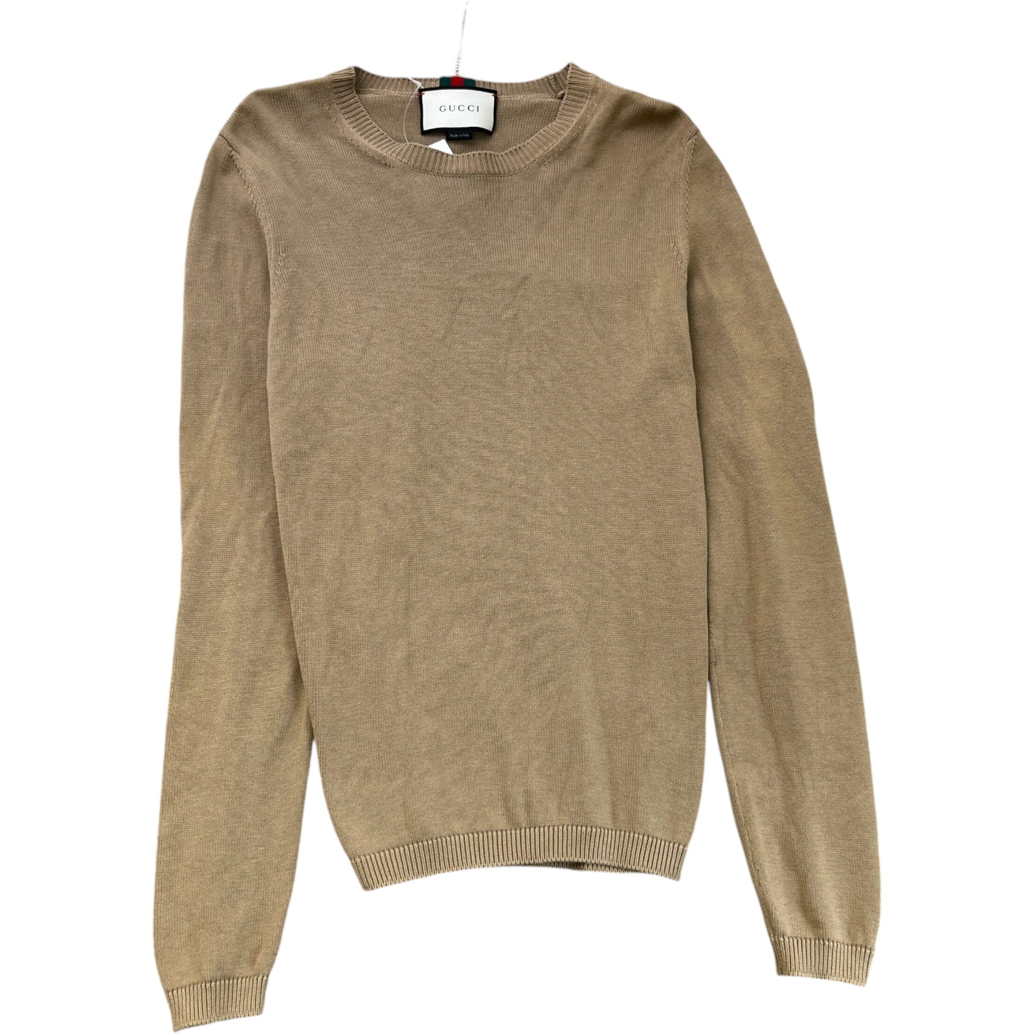 Men's Web Jumper Beige Size L