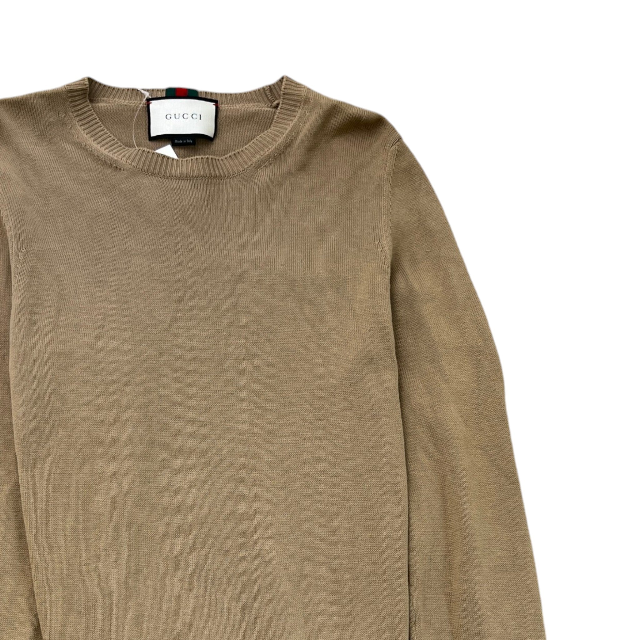 Men's Web Jumper Beige Size L