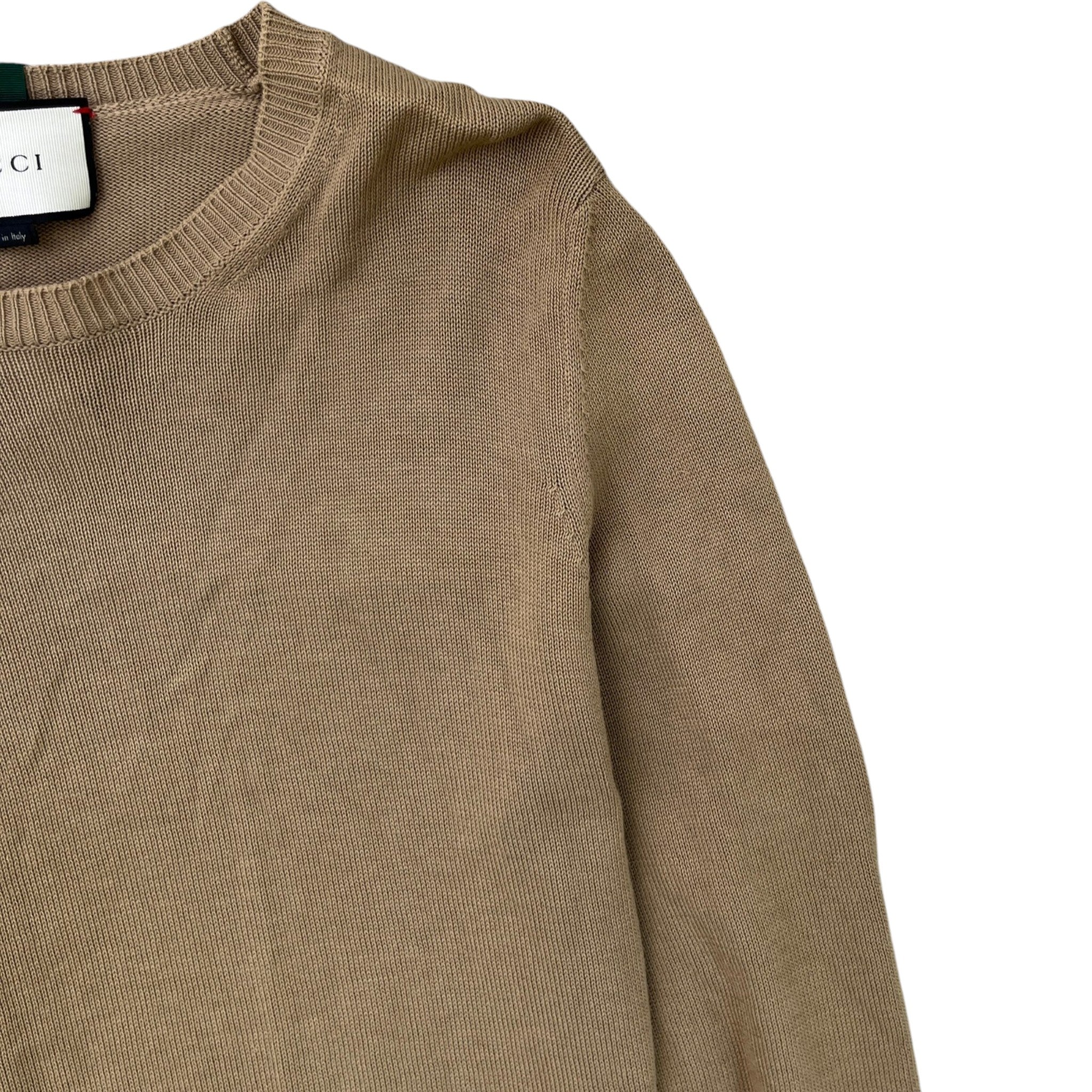 Men's Web Jumper Beige Size L