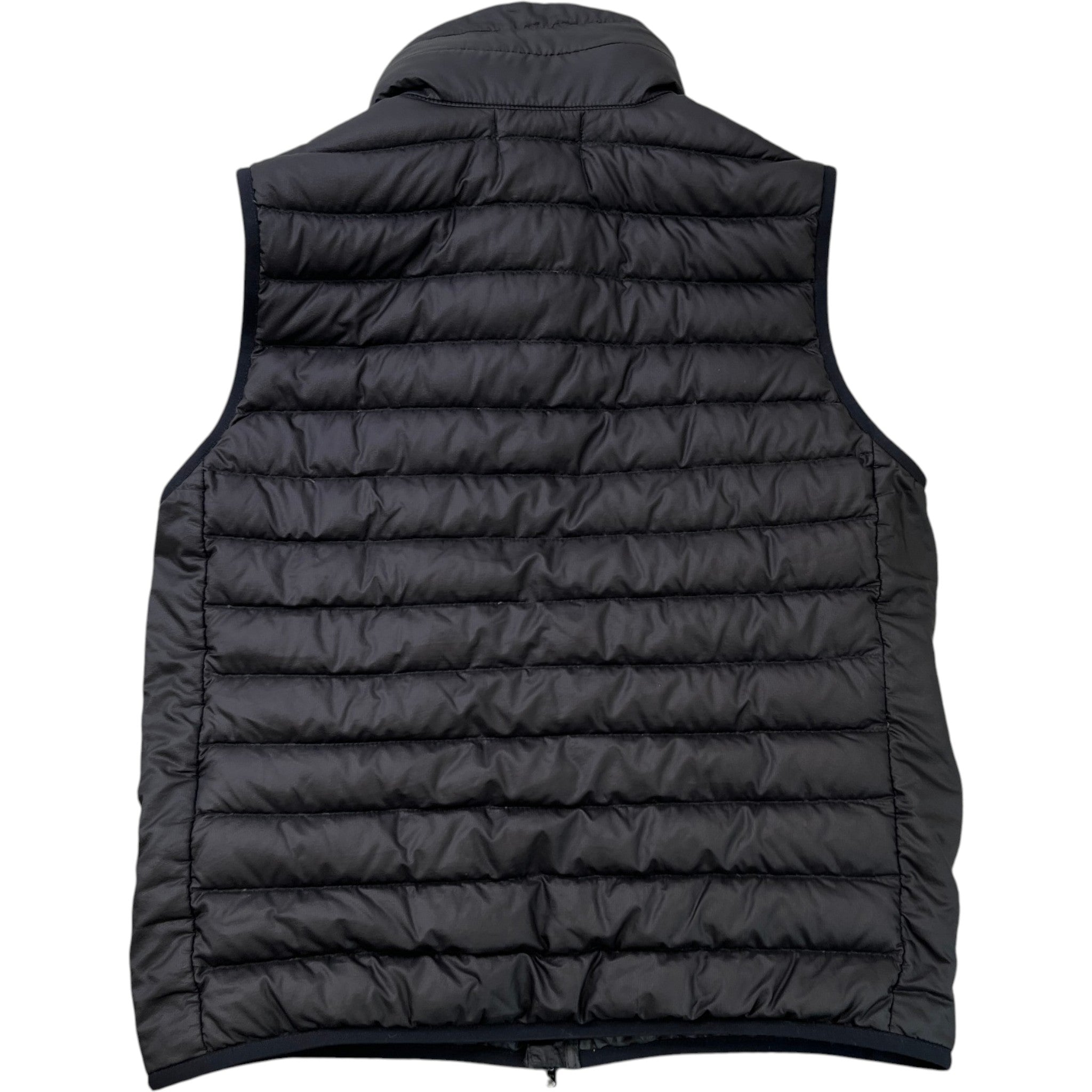 Men's Applique Logo Ripstop Gilet Black Size S
