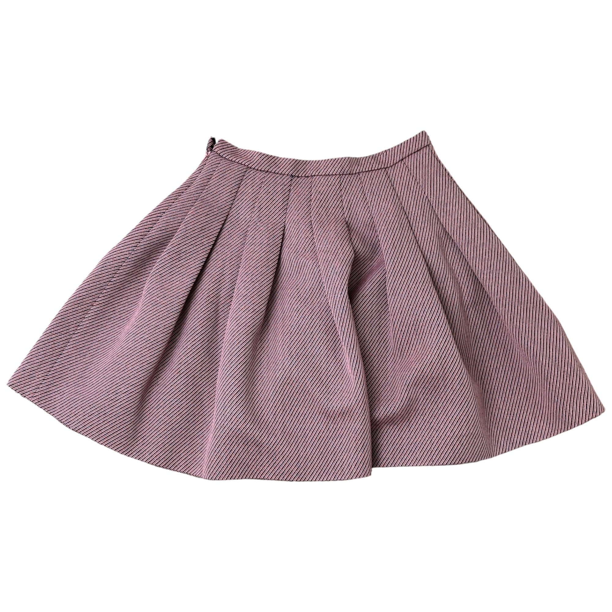 Women's Pleated Wool Skirts Pink Size FR 40 / UK 12