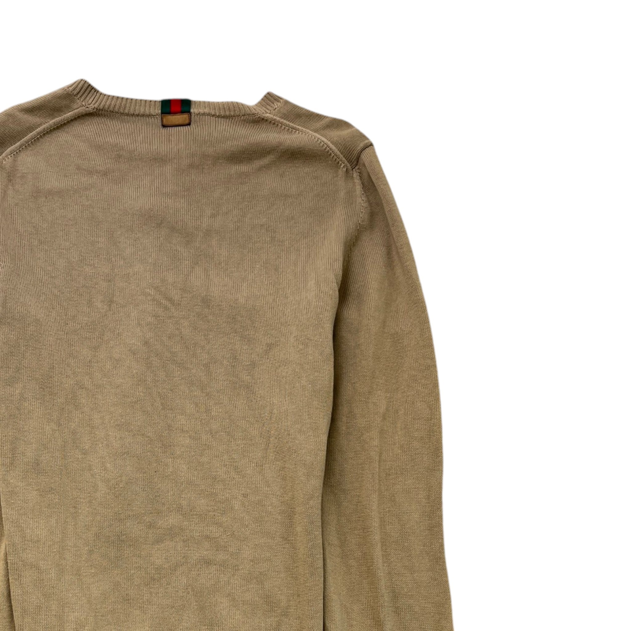 Men's Web Jumper Beige Size L