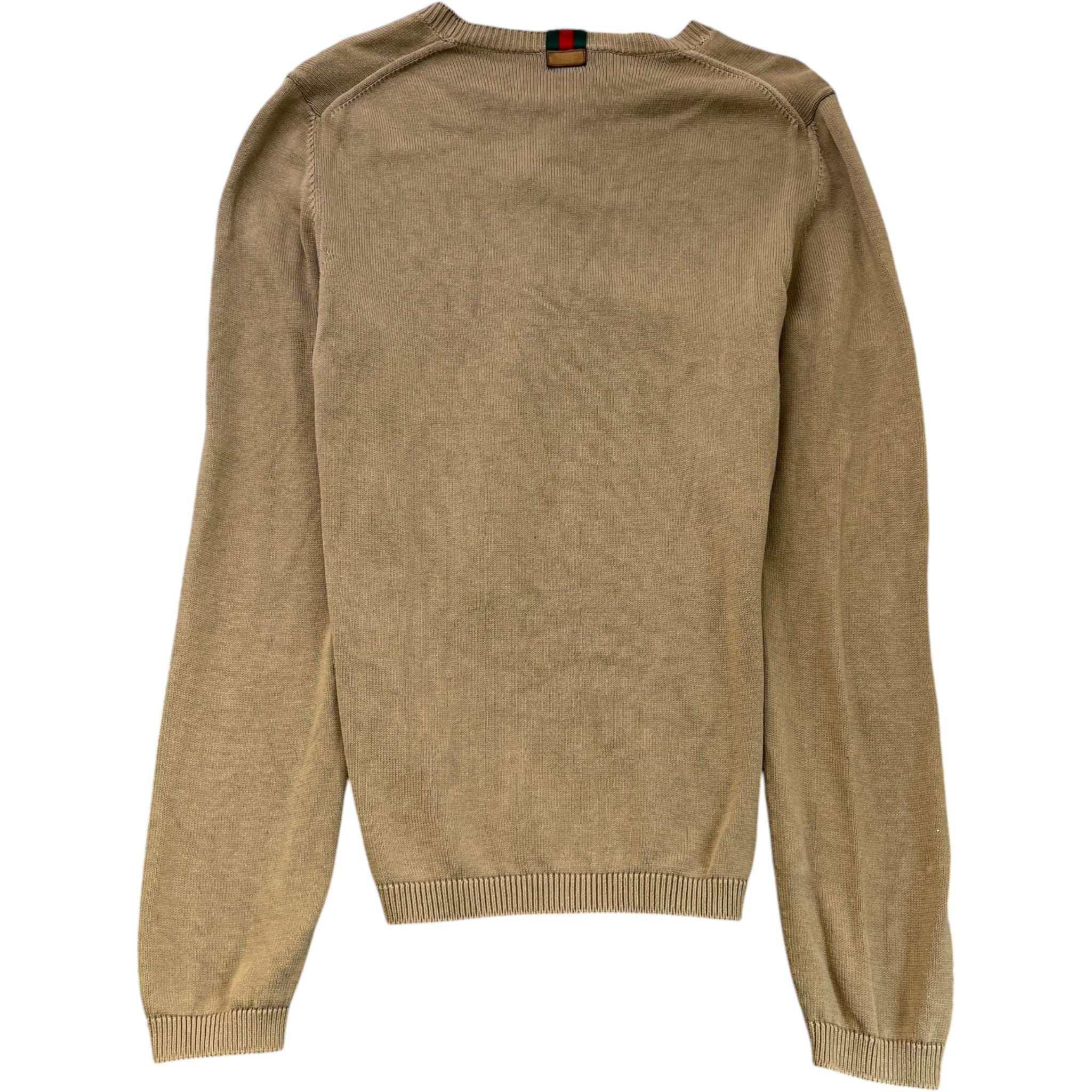 Men's Web Jumper Beige Size L