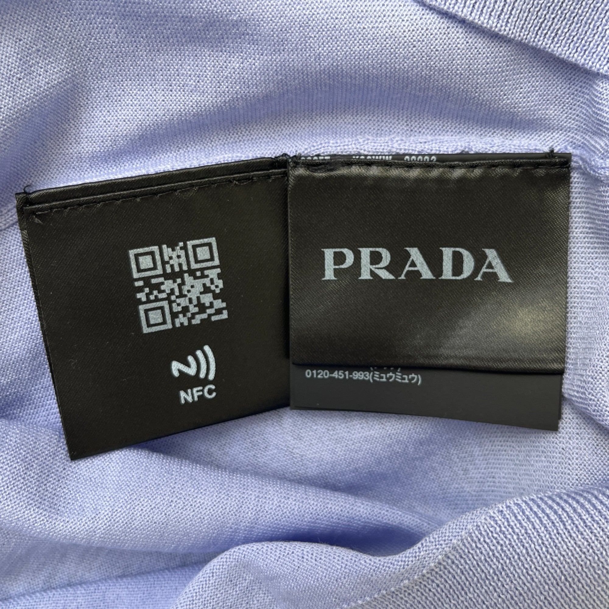 Men's Superfine Wool Embroidered Logo T-Shirt Blue Size IT 50 / UK L