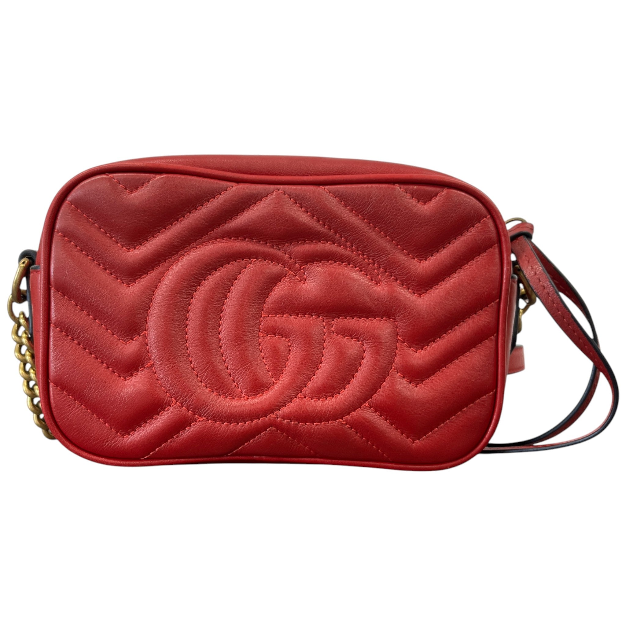 Women's Gg Marmont Mini Camera Bag Red