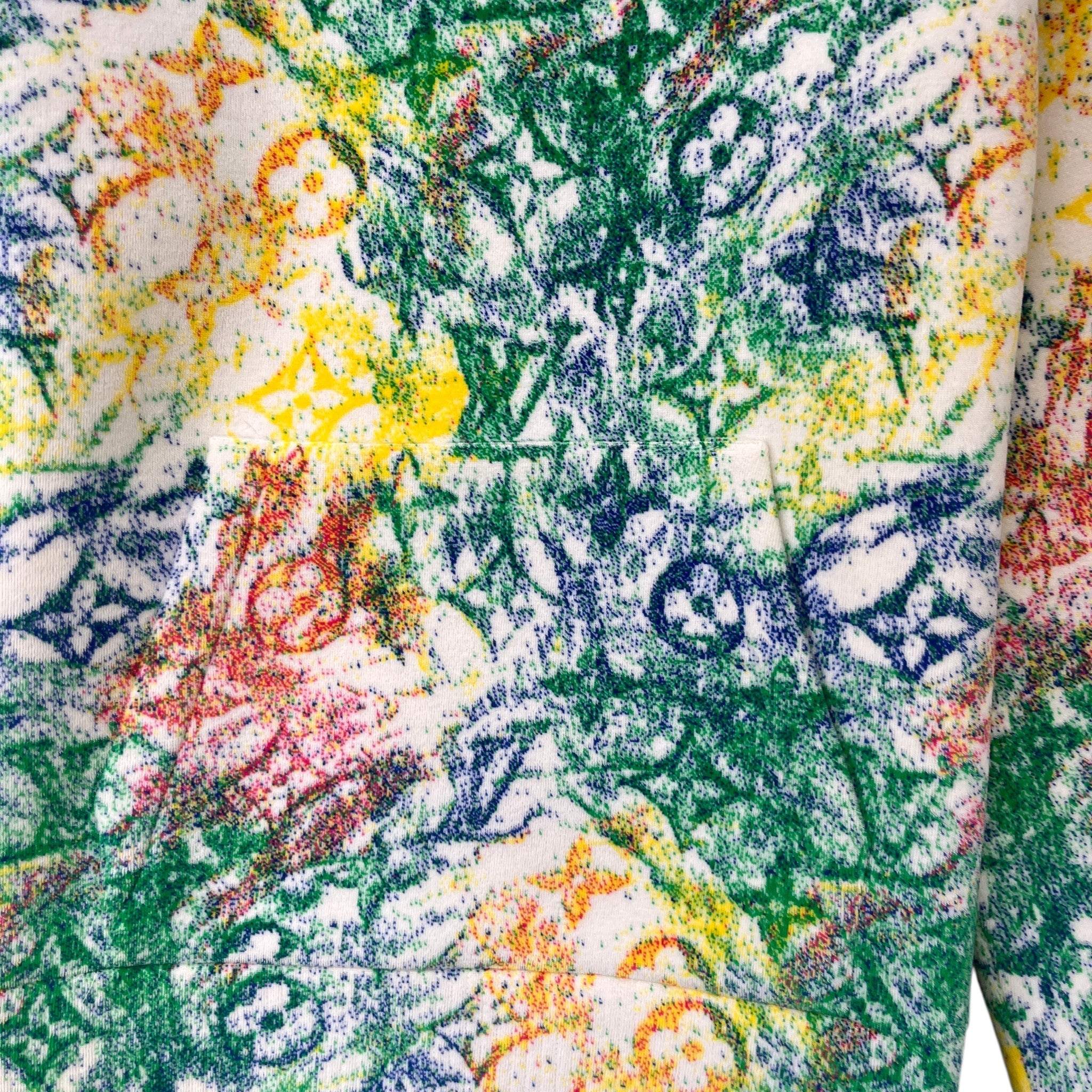 Men's Pastel Monogram Jacquard Hoodie Multi-Coloured Size M