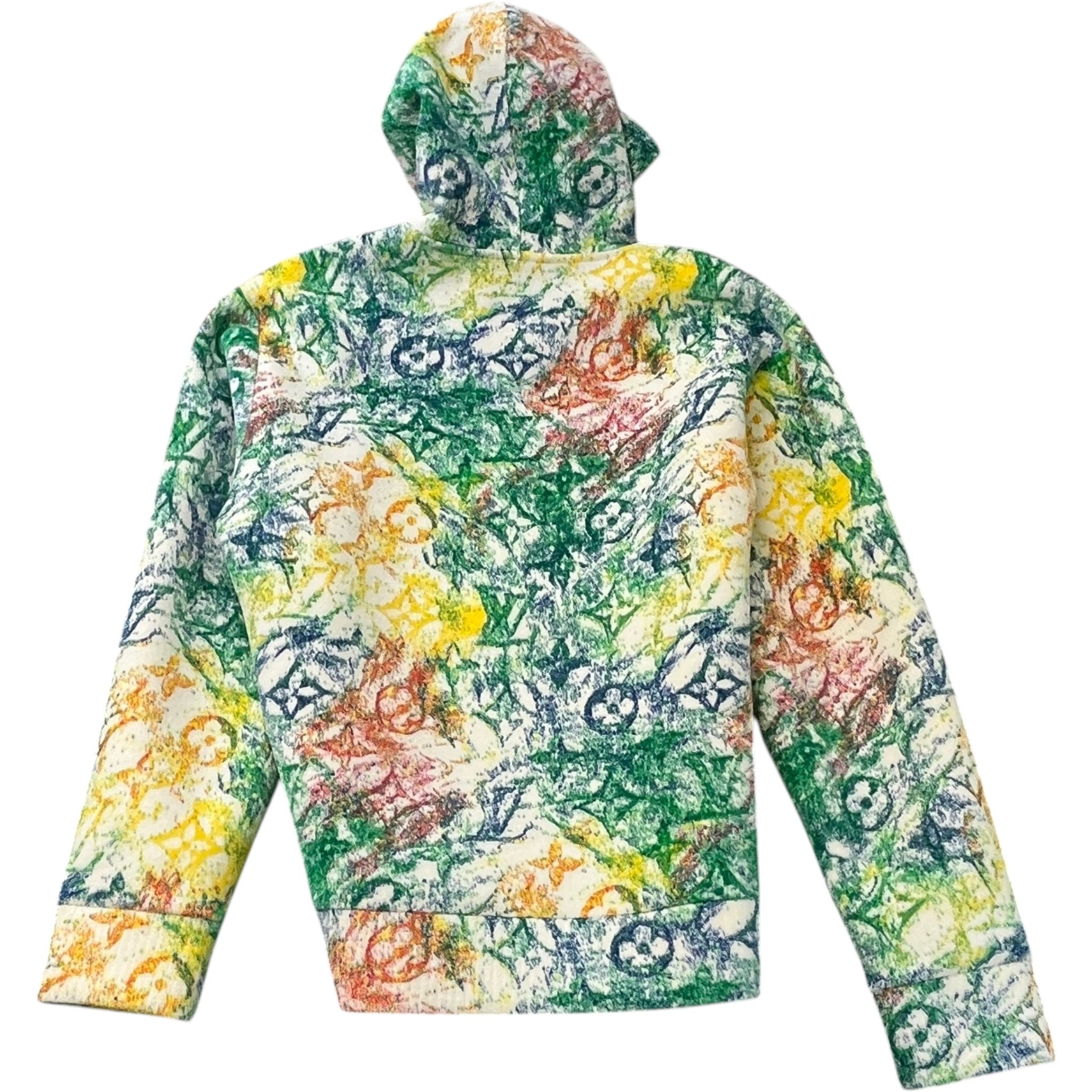 Men's Pastel Monogram Jacquard Hoodie Multi-Coloured Size M