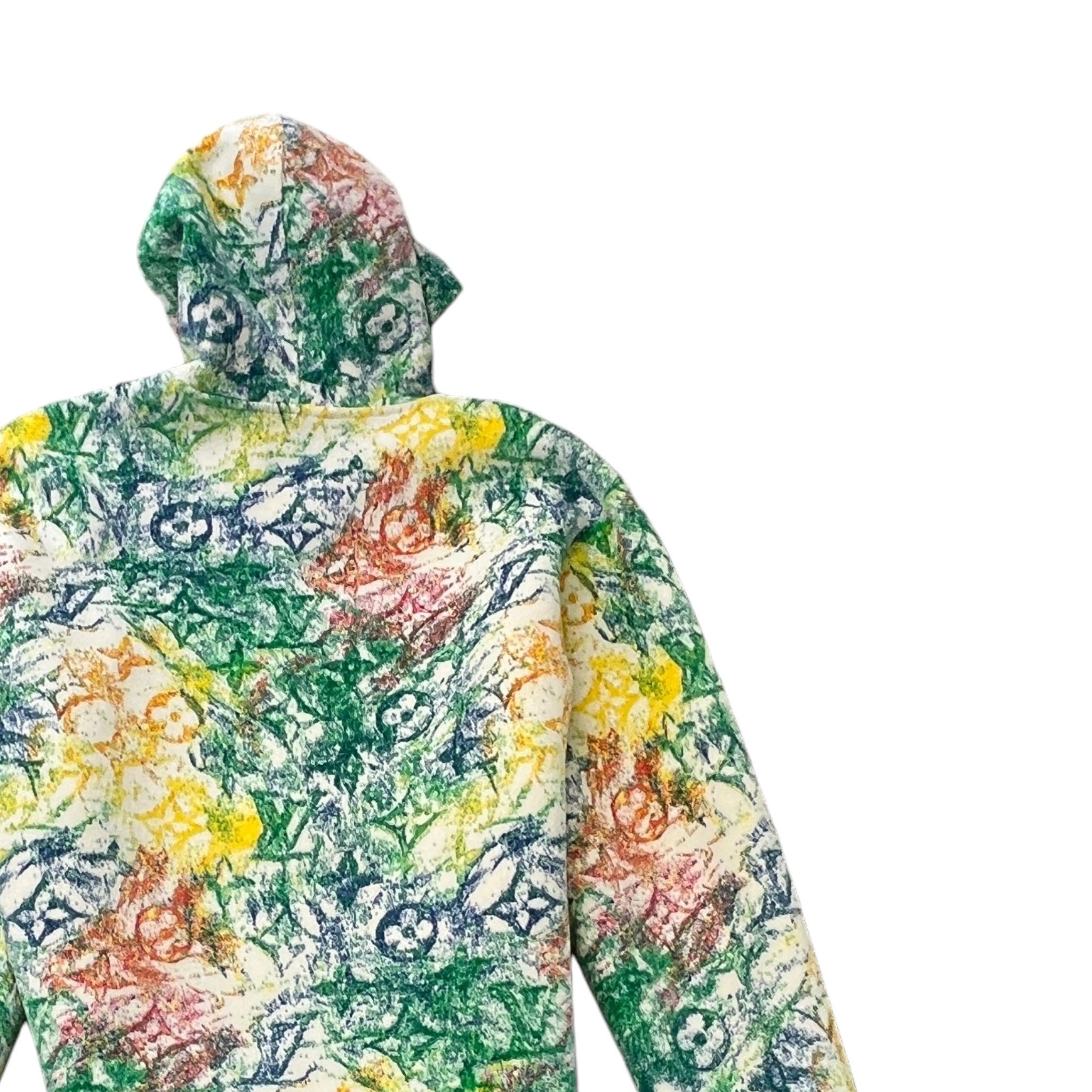 Men's Pastel Monogram Jacquard Hoodie Multi-Coloured Size M