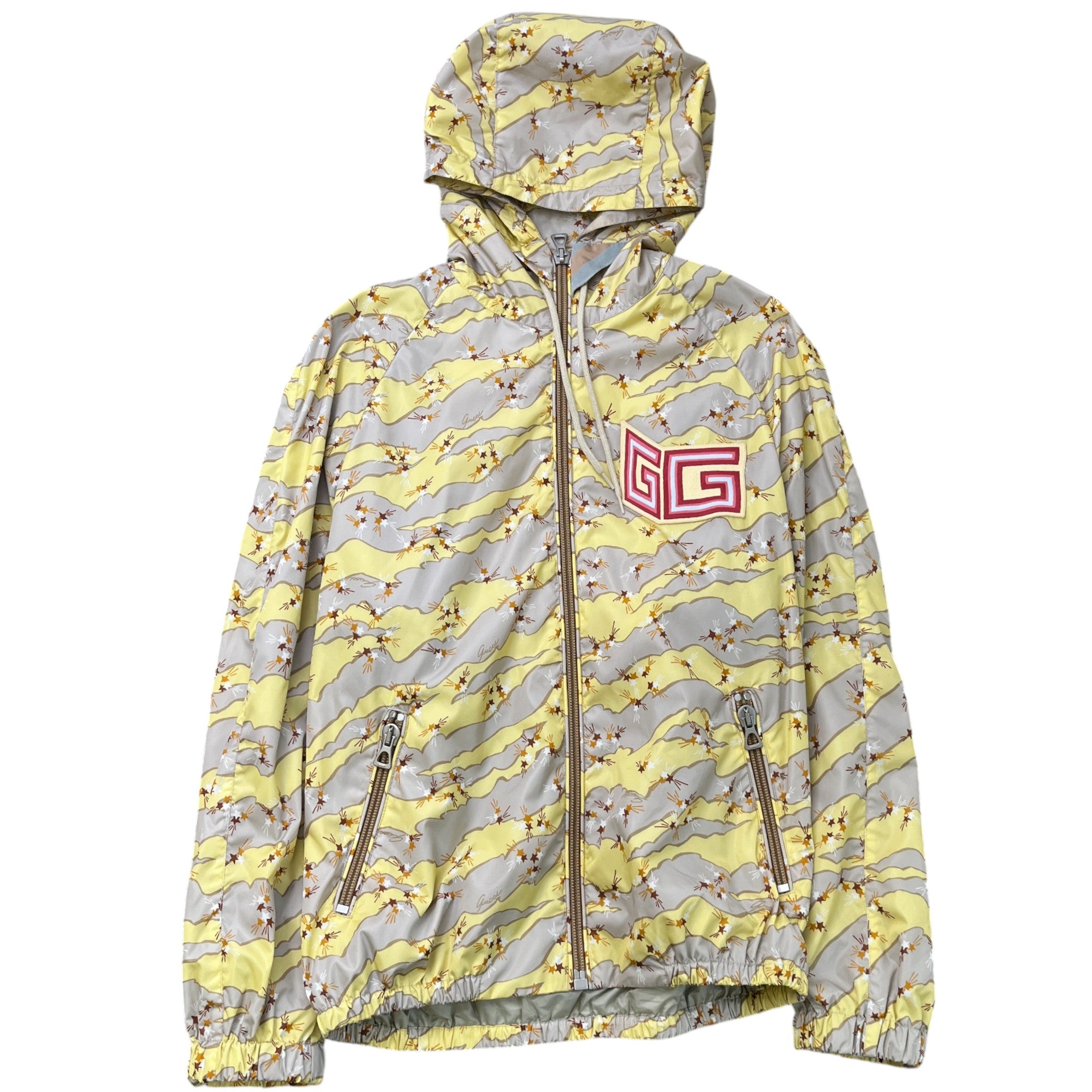 Men's Gg Patch Star Design Jacket Yellow Size IT 46 / S