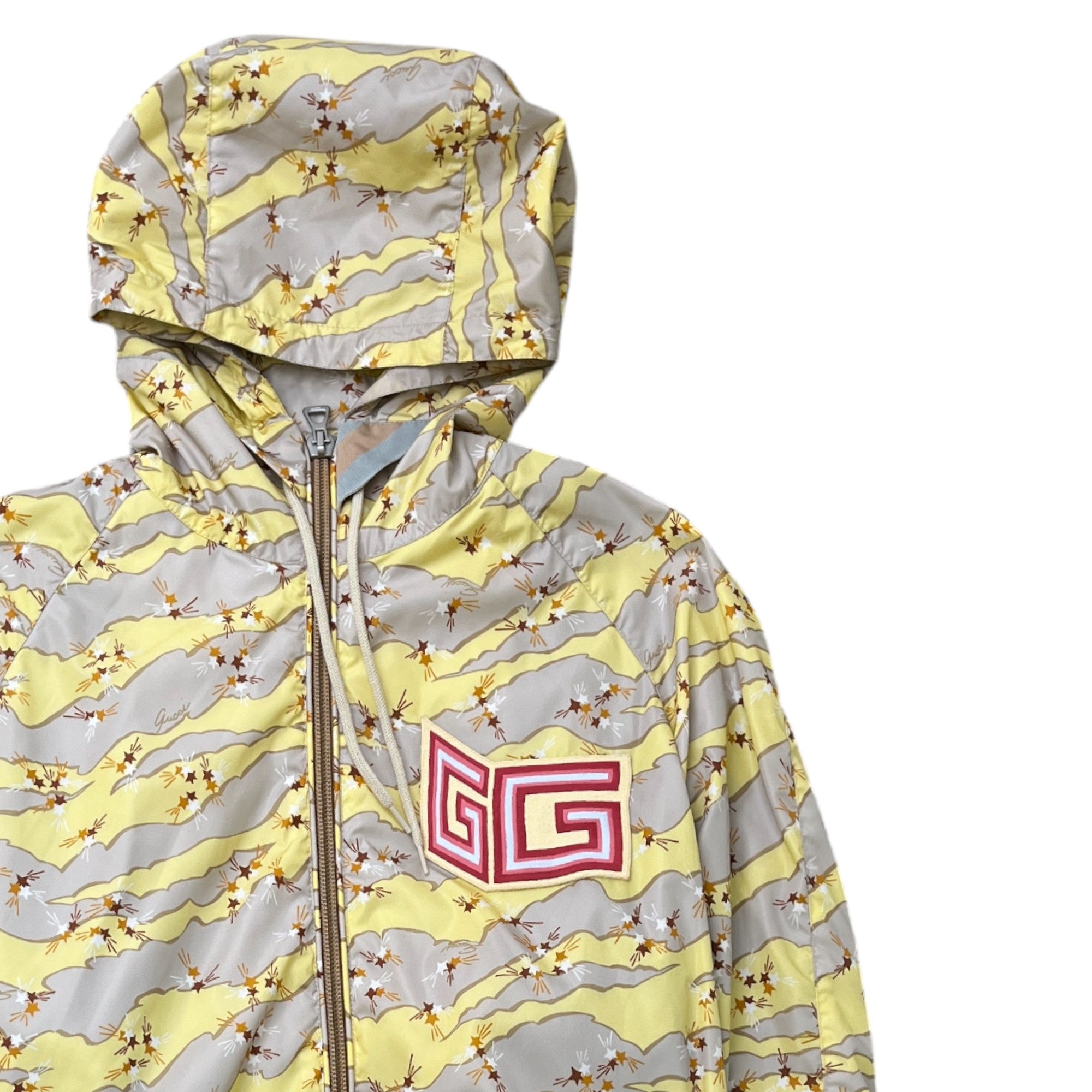 Men's Gg Patch Star Design Jacket Yellow Size IT 46 / S