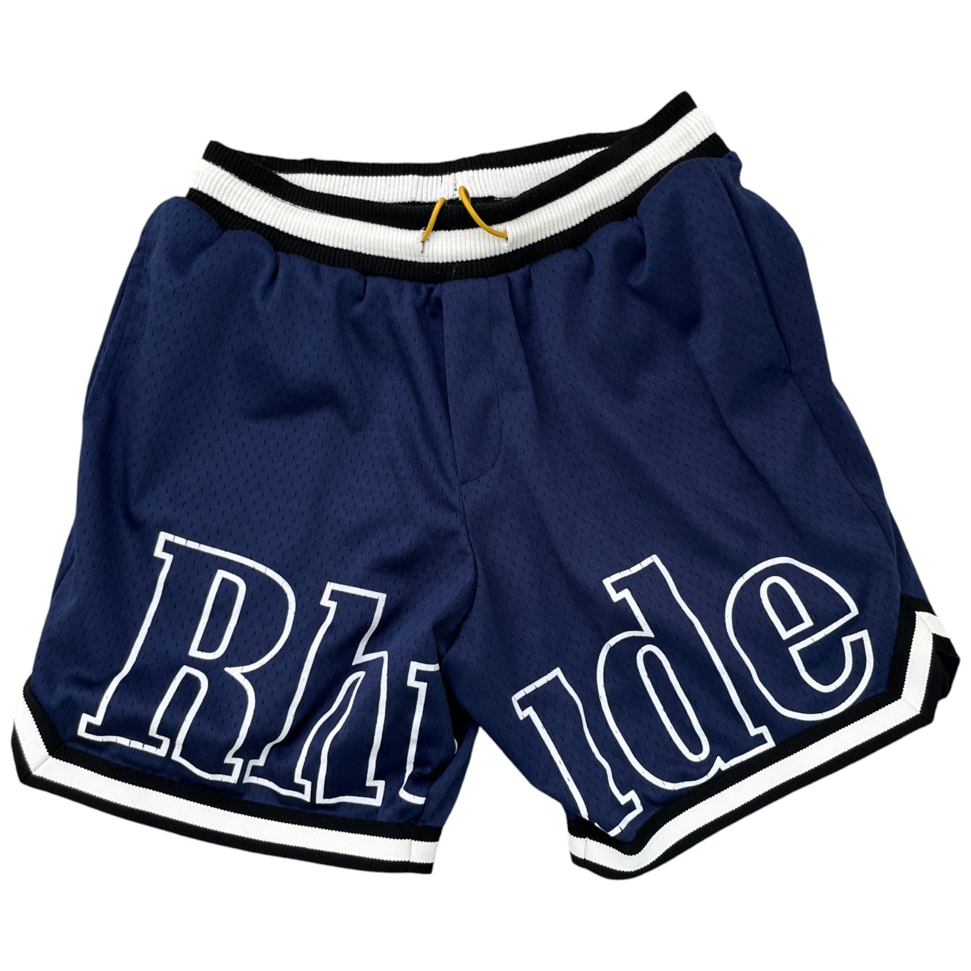 Men's Court Logo Print Shorts Navy Size S