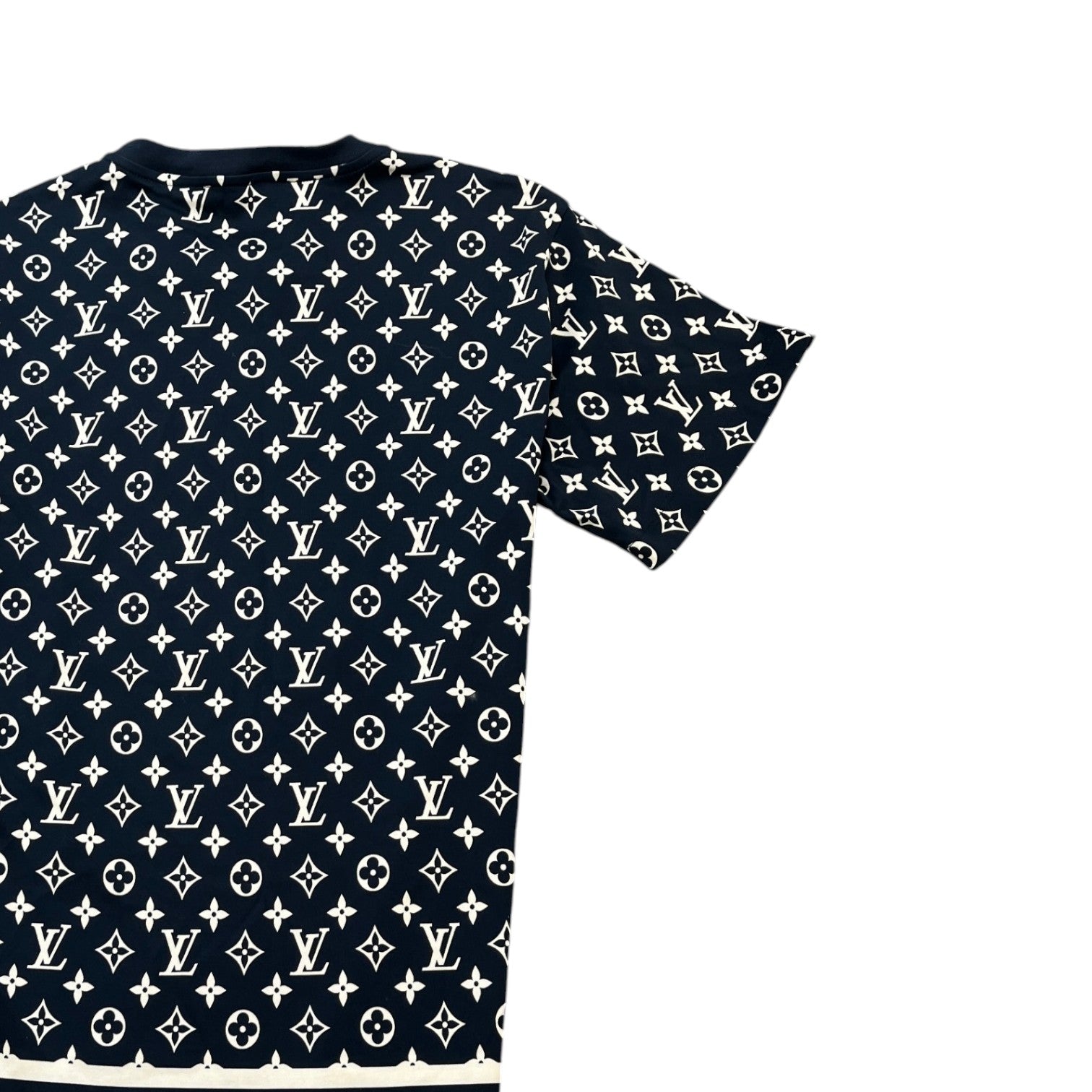 Women's Monogram Chain T-Shirt Navy Size S