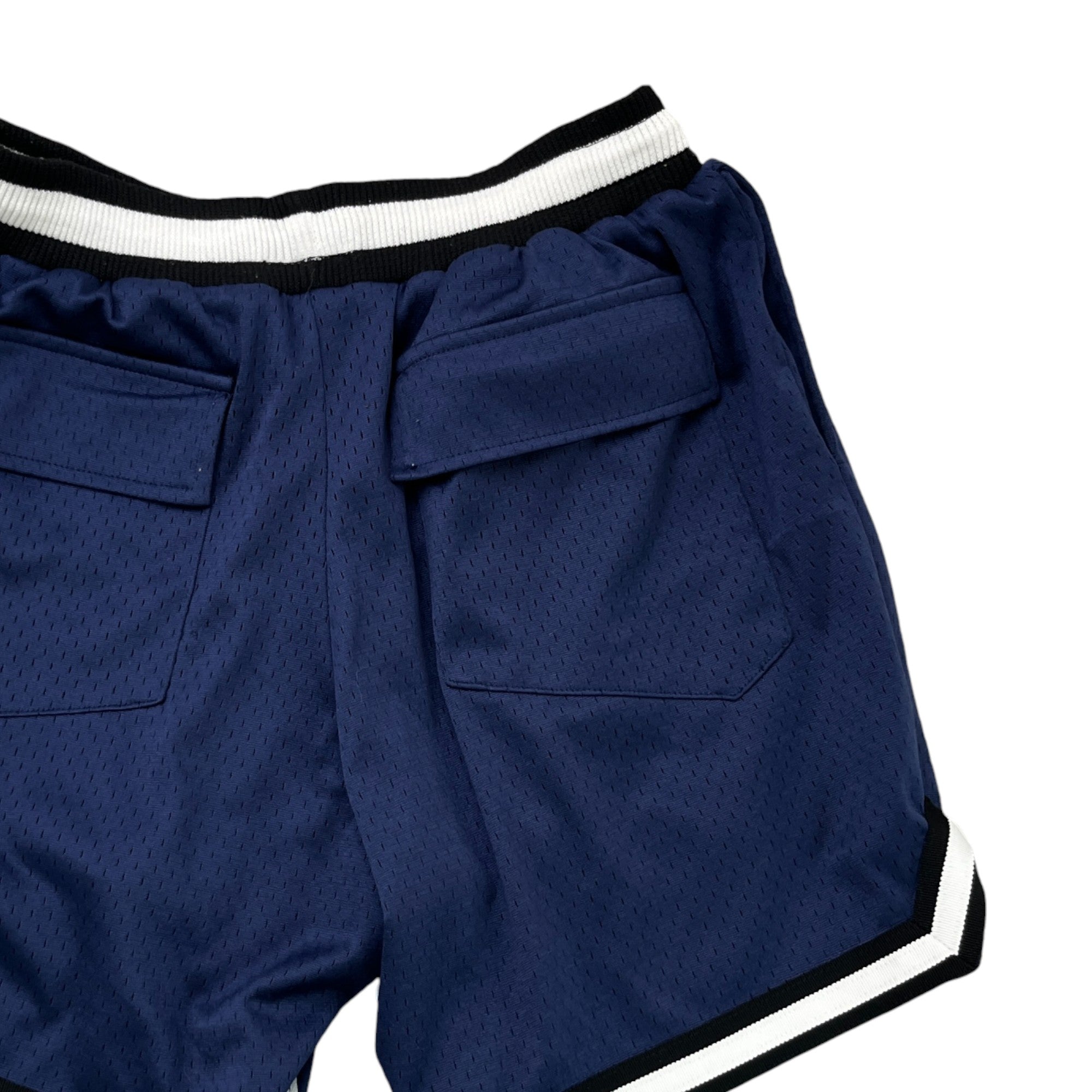 Men's Court Logo Print Shorts Navy Size S