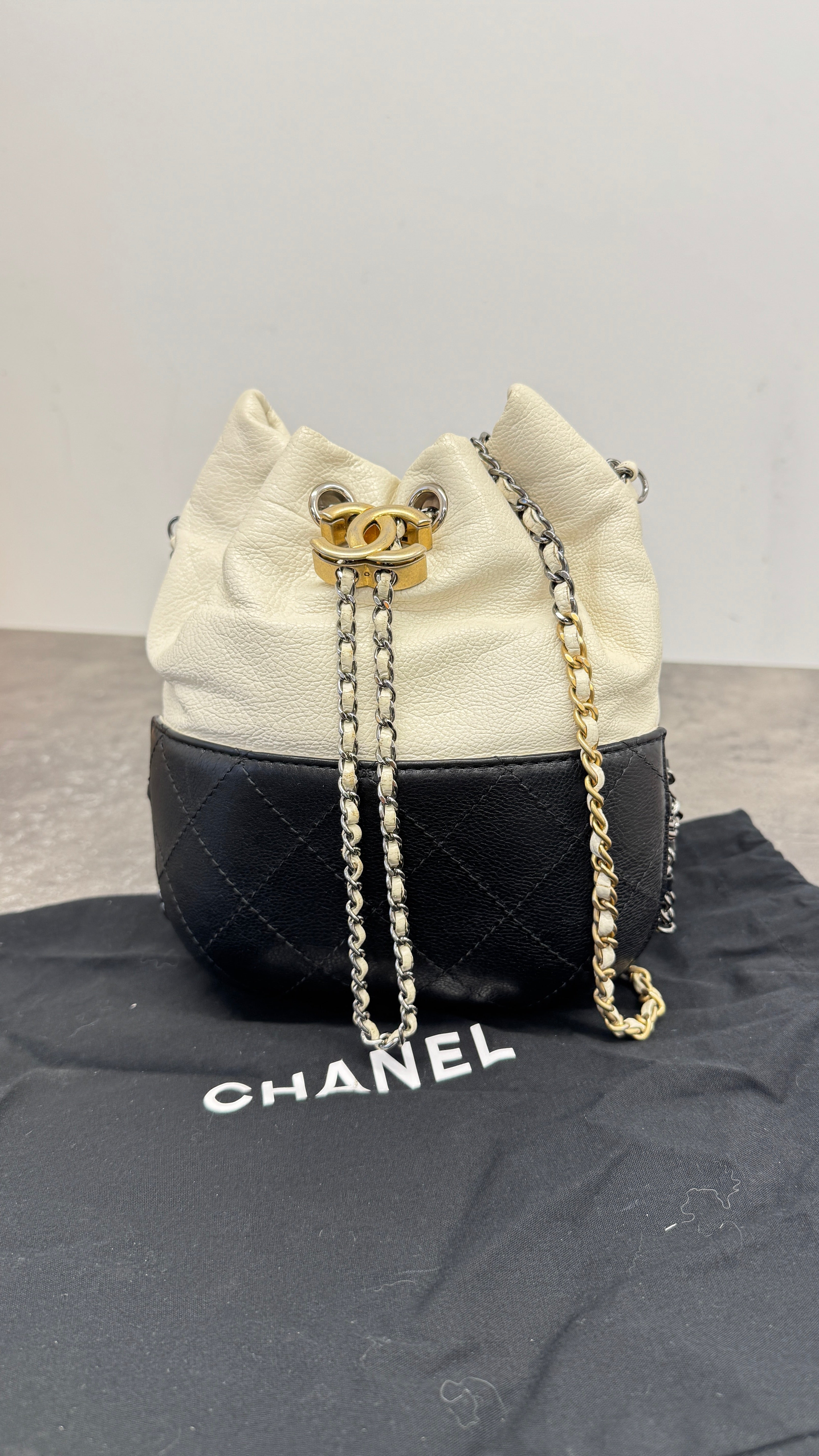 Women's Gabrielle Small Bucket Bag White
