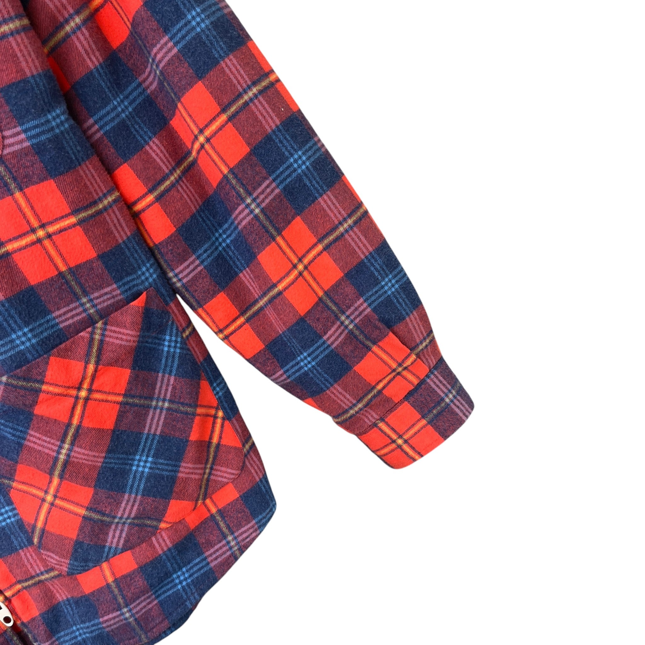 Men's X Disney Mickey Mouse Checkered Flannel Jacket Red Size IT 50 / L
