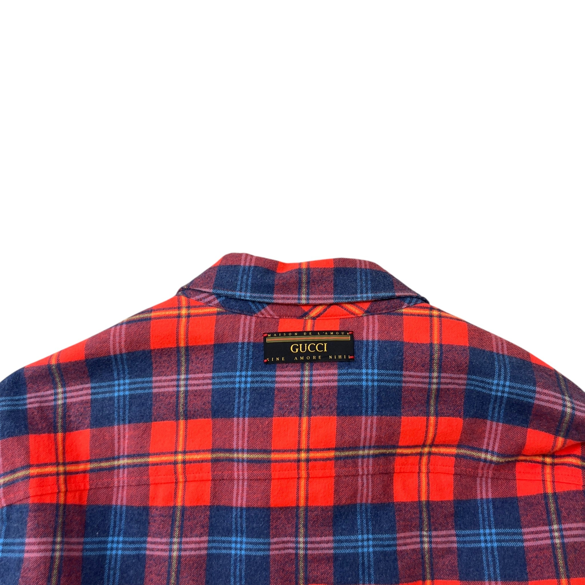 Men's X Disney Mickey Mouse Checkered Flannel Jacket Red Size IT 50 / L