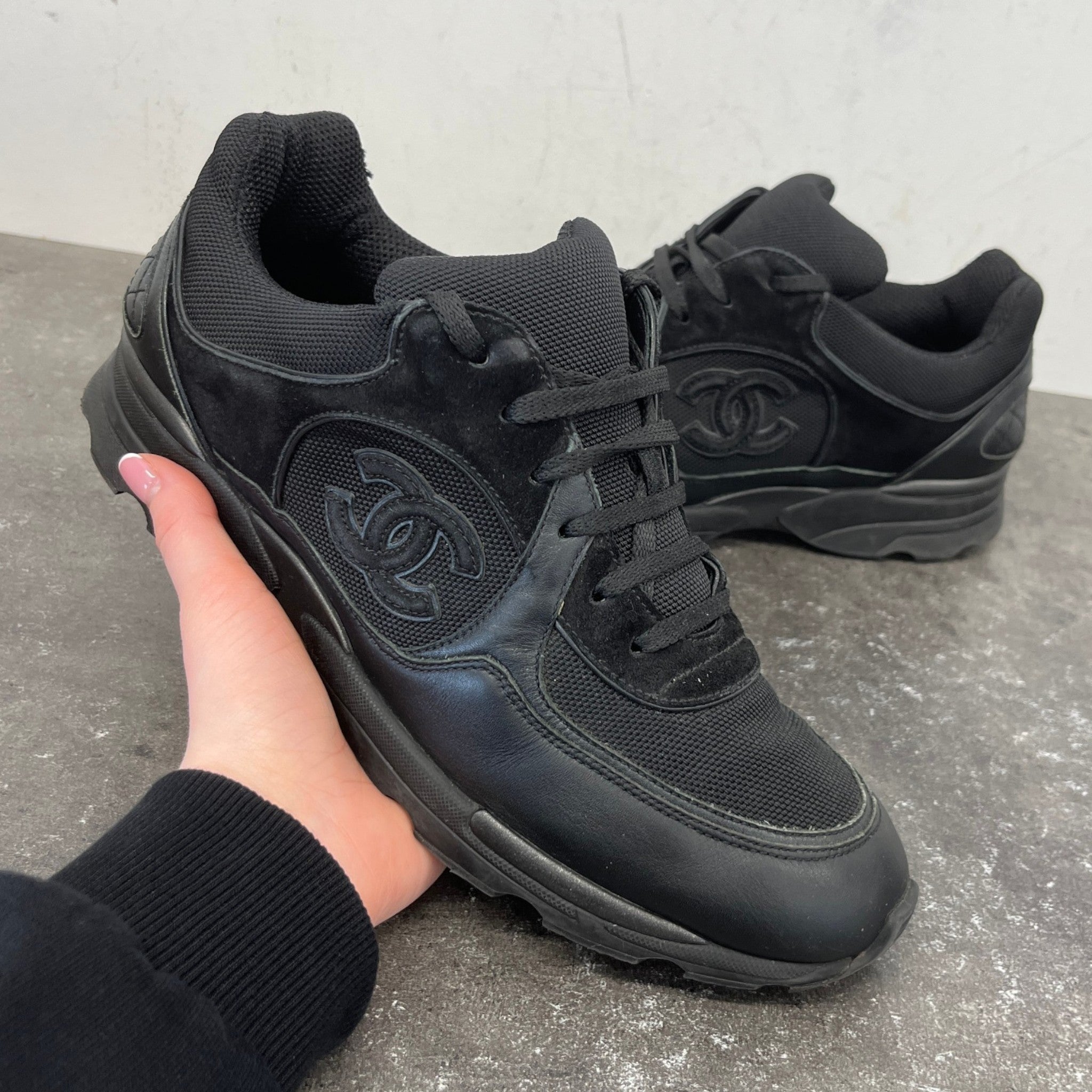 Men's Cc Runners Low Trainers Black Size EU 41 / UK 7