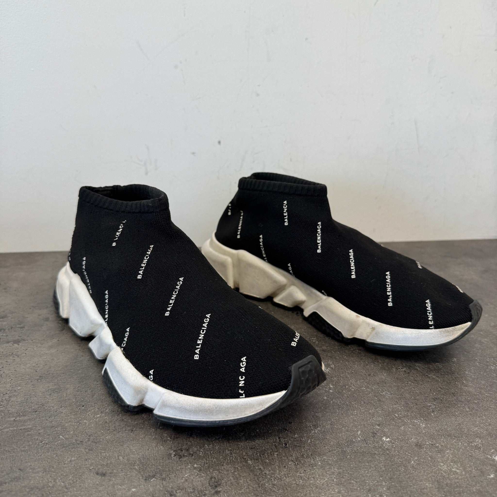 Women's Speed Sock Low Trainers Black Size EU 40 / UK 7