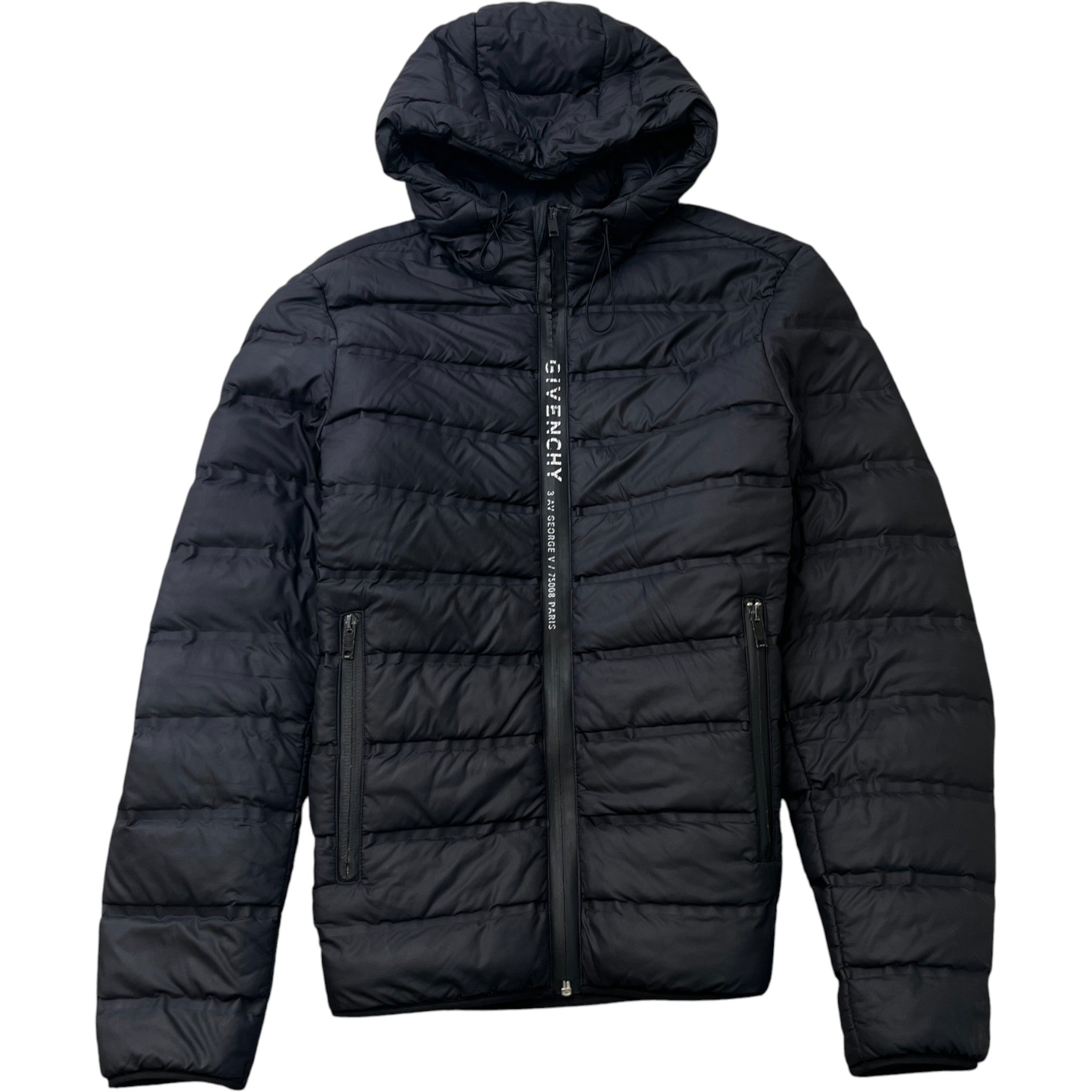 Men's Logo Print Down Jacket Black Size IT 50 / L