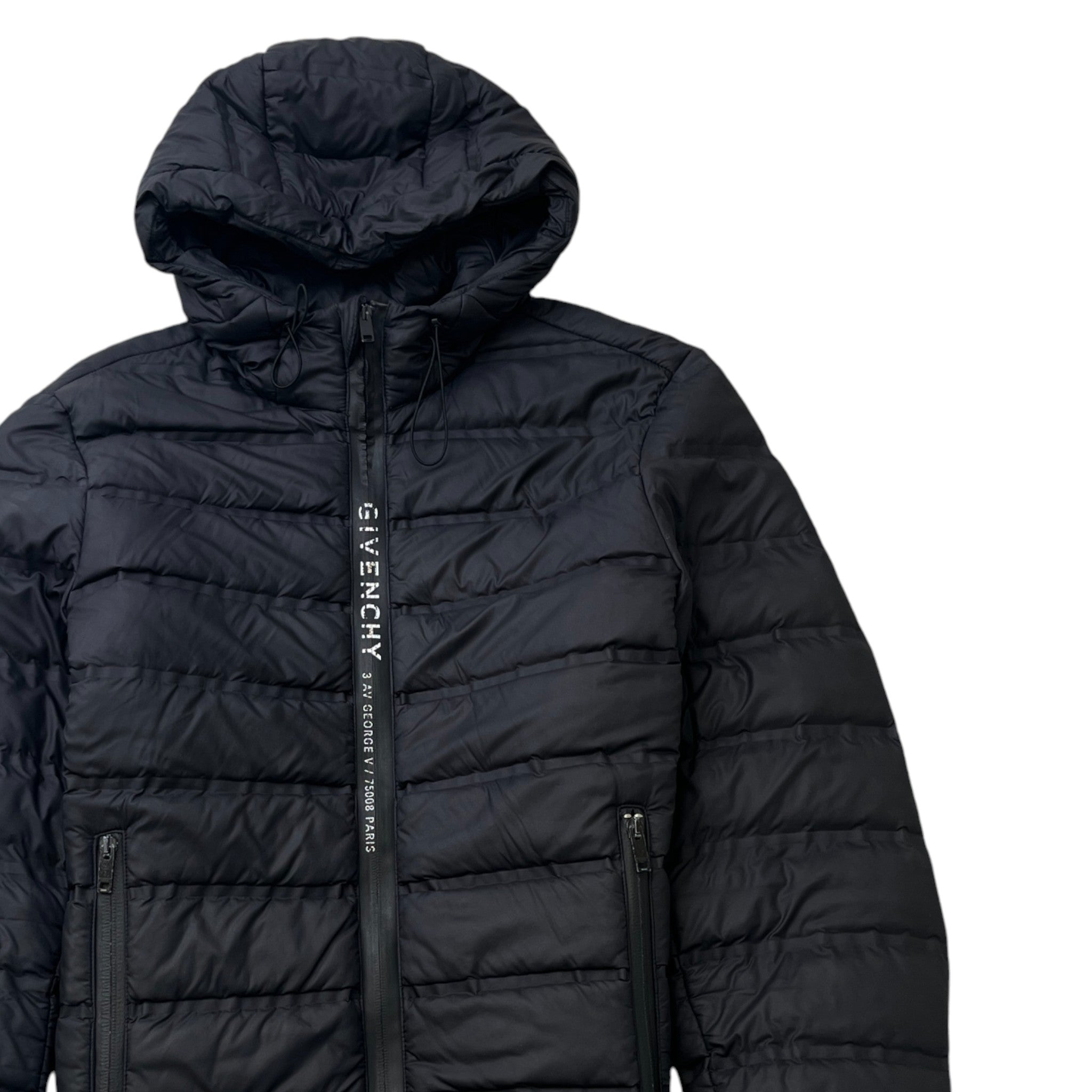 Men's Logo Print Down Jacket Black Size IT 50 / L