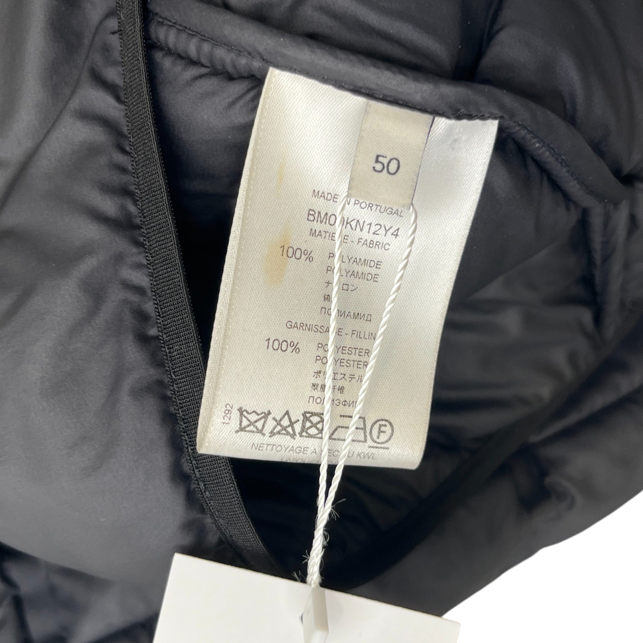 Men's Logo Print Down Jacket Black Size IT 50 / L