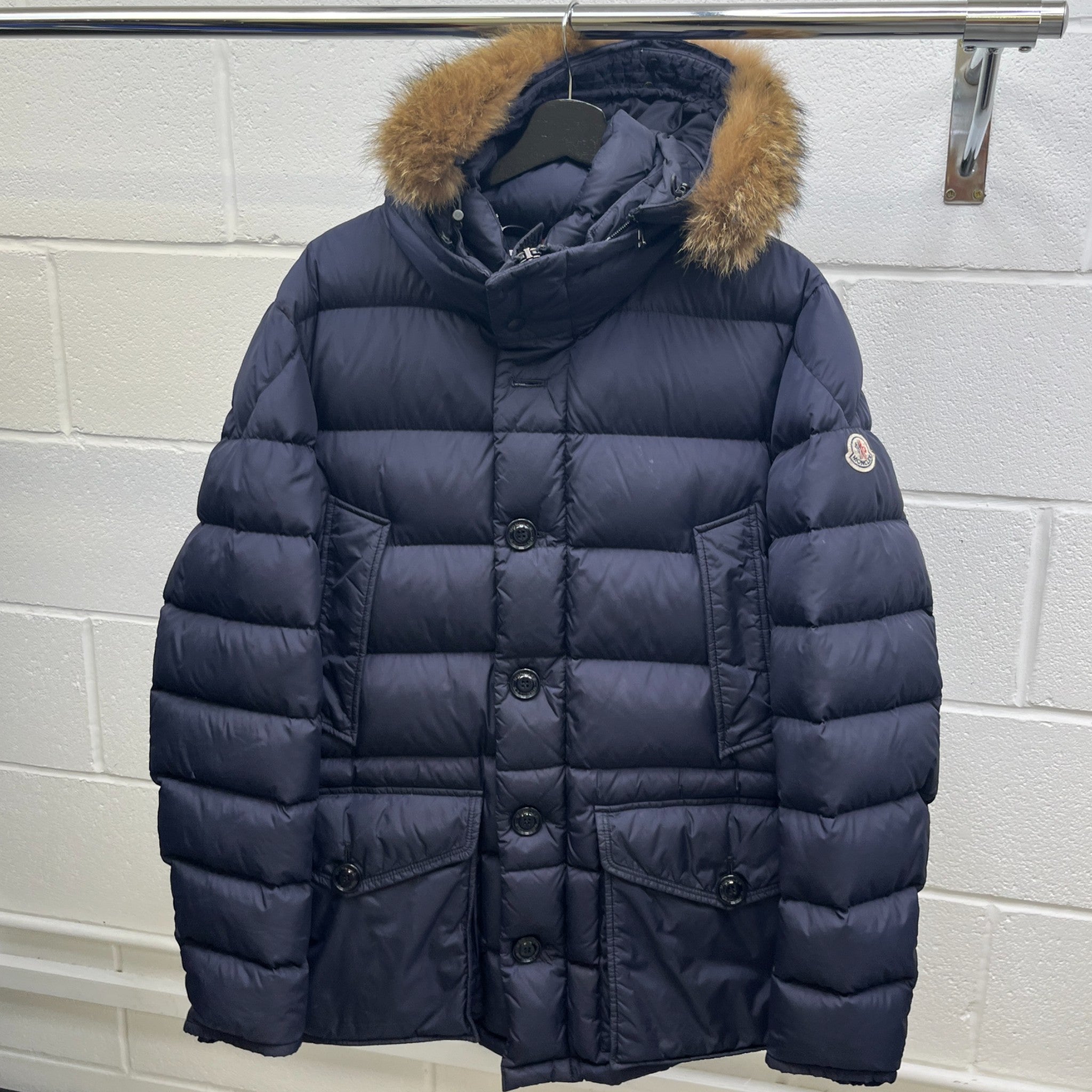 Men's Cluny Down Jacket Navy Size 4 / XL