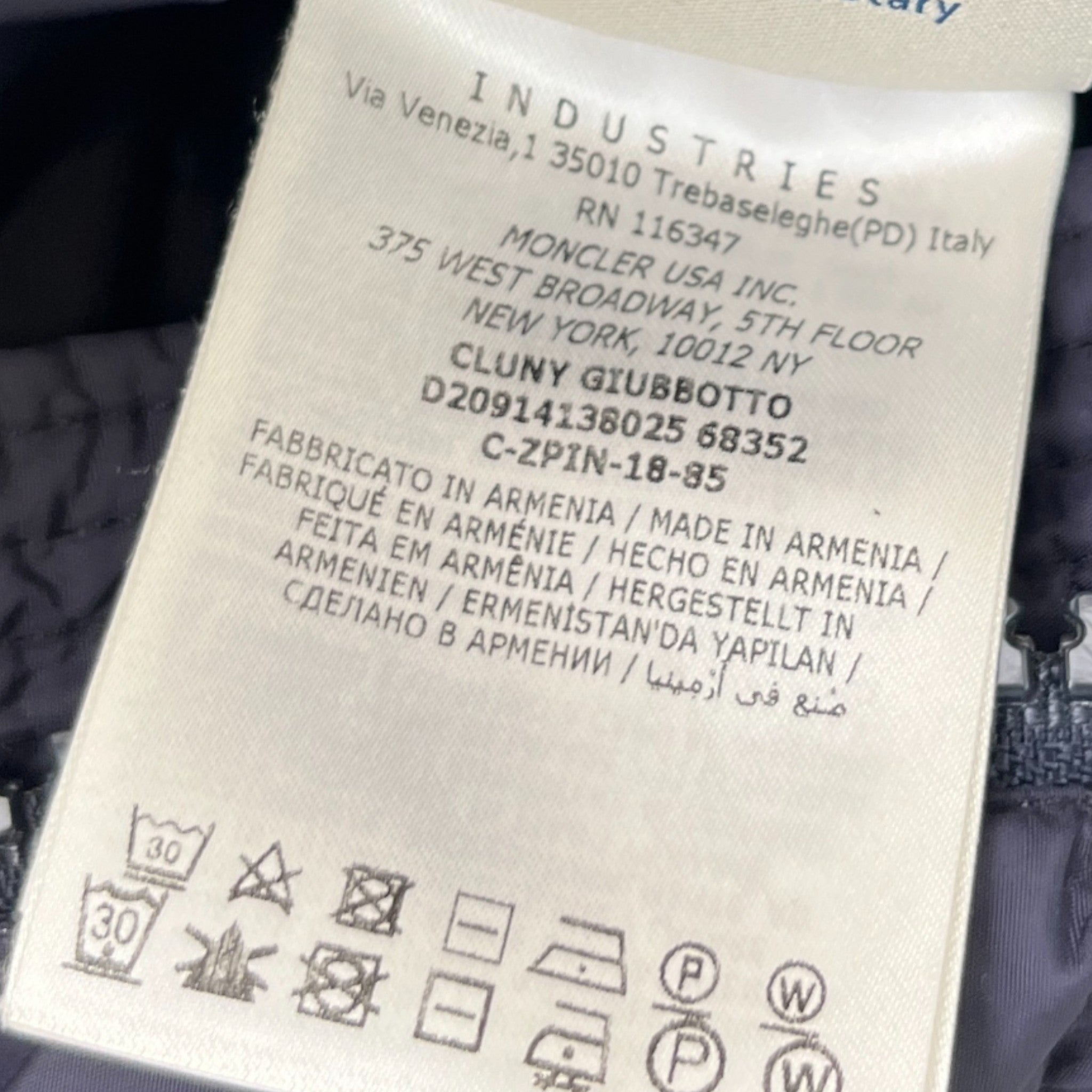 Men's Cluny Down Jacket Navy Size 4 / XL