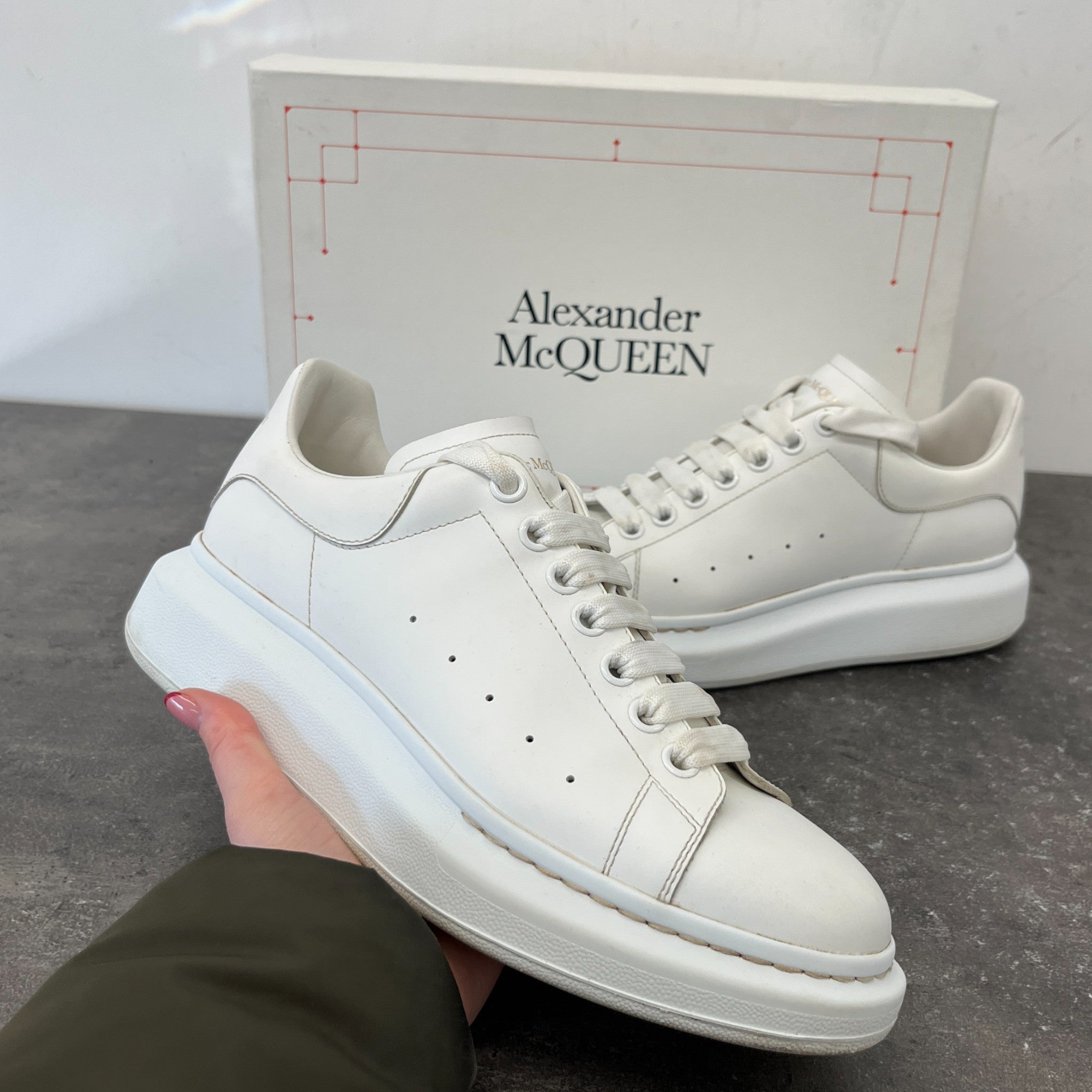 Men's Oversized Low Trainers White Size EU 41.5 / UK 7.5