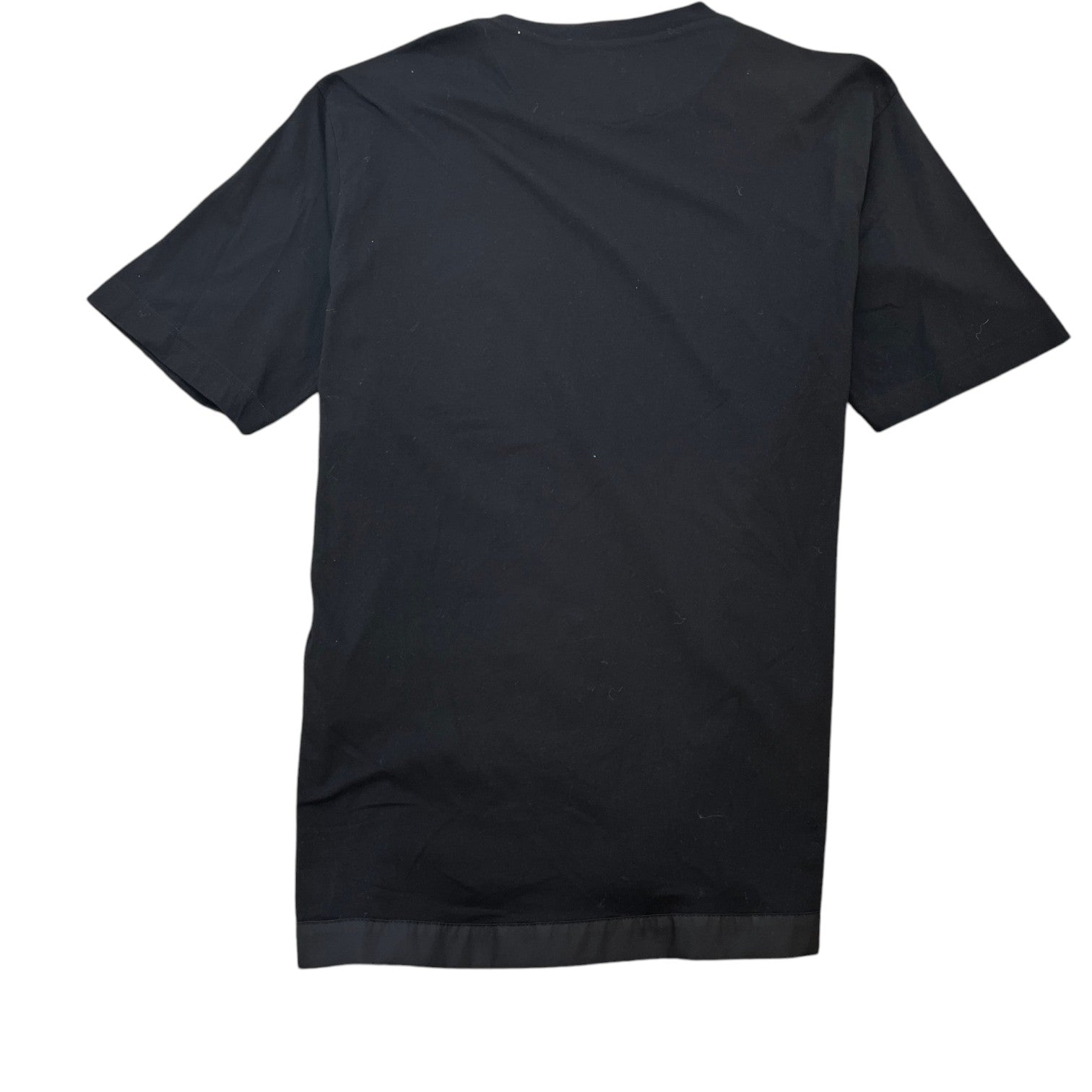 Men's Re-Nylon Plaque Logo T-Shirt Black Size L