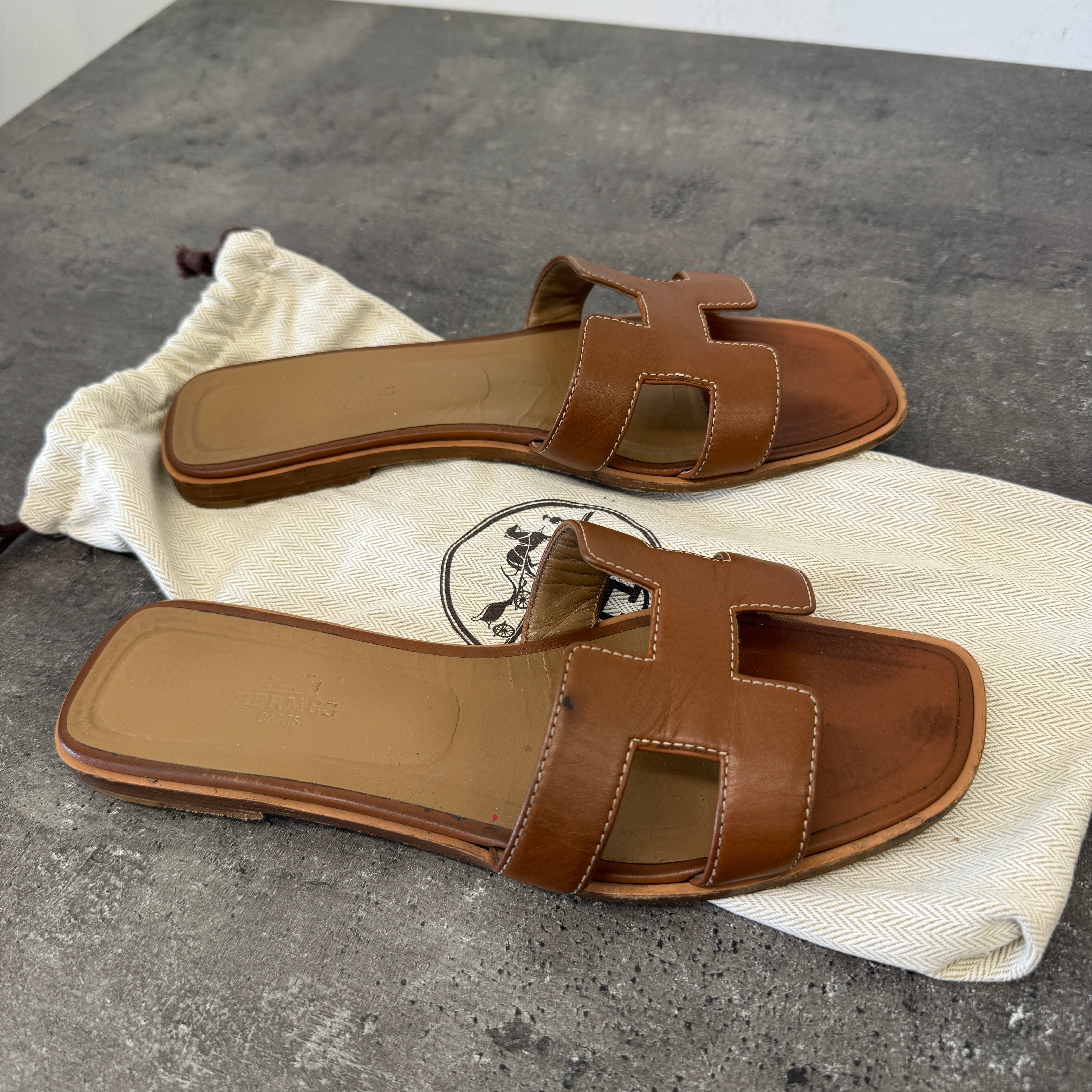 Women's Oran Sandals Brown Size EU 38.5 / UK 5.5