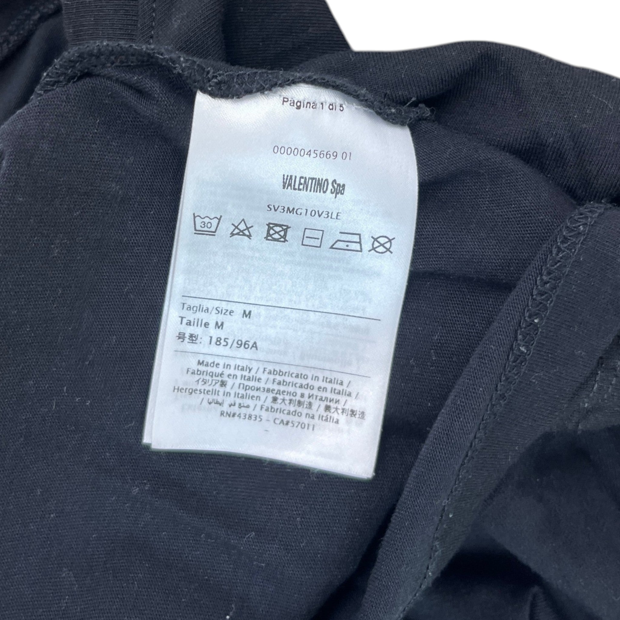 Men's Vltn Logo T-Shirt Black Size M