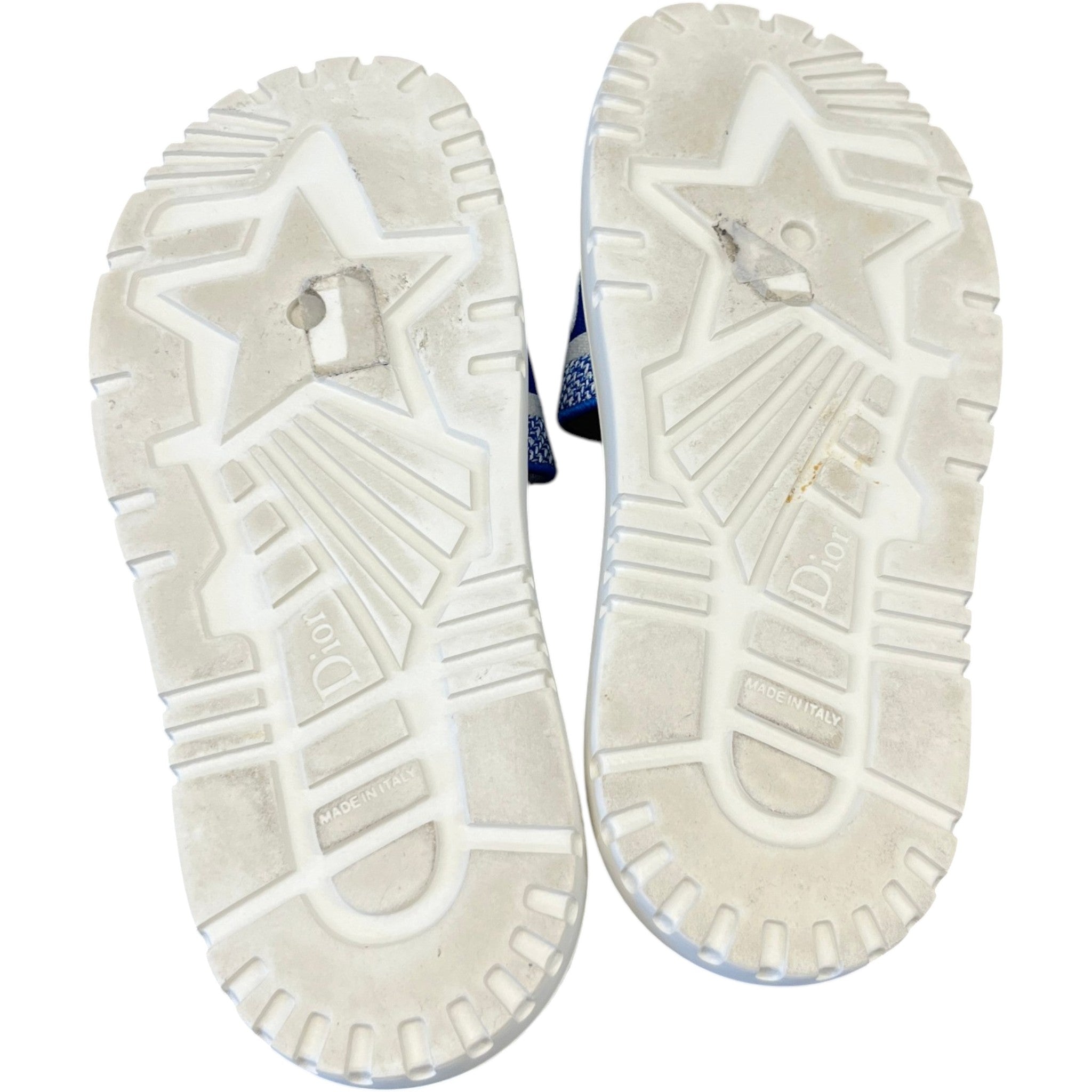 Women's Dway Toile De Jouy Slides Blue Size EU 39.5 / UK 6.5