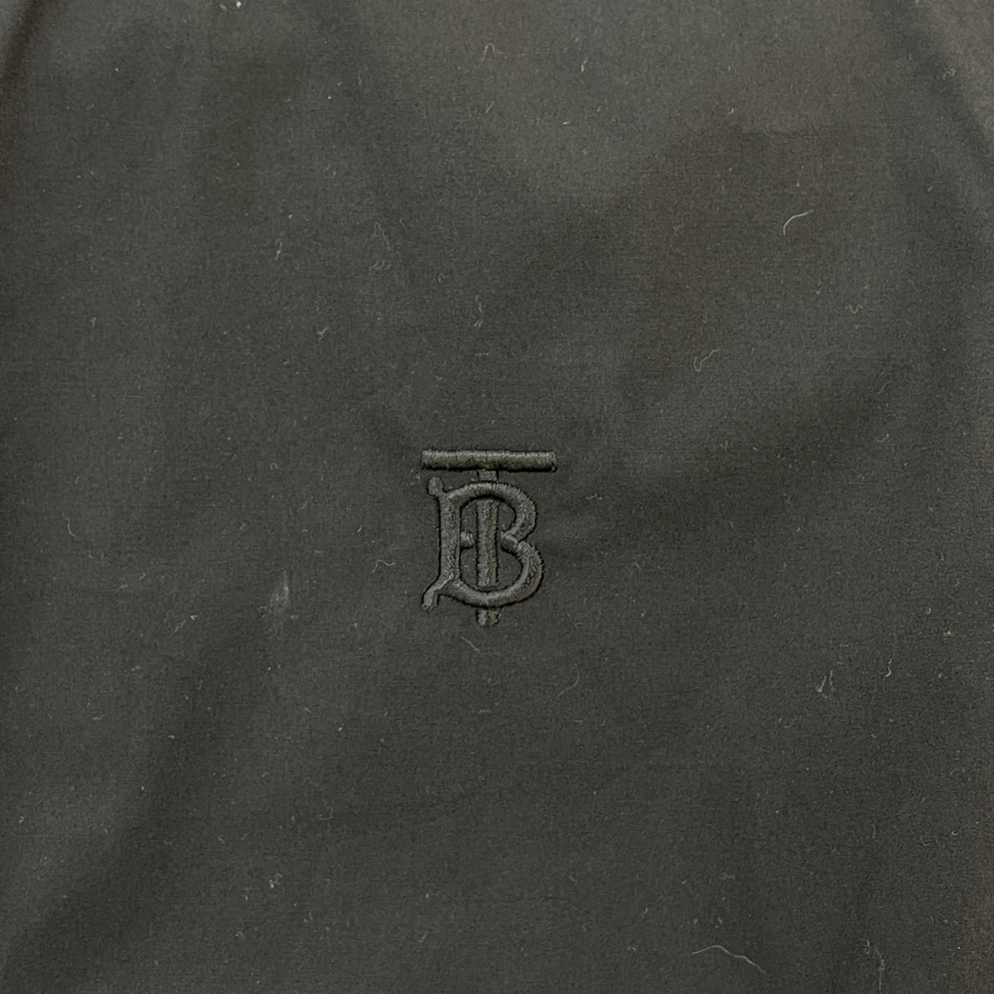 Men's Embroidered Logo Short Sleeve Shirt Black Size S