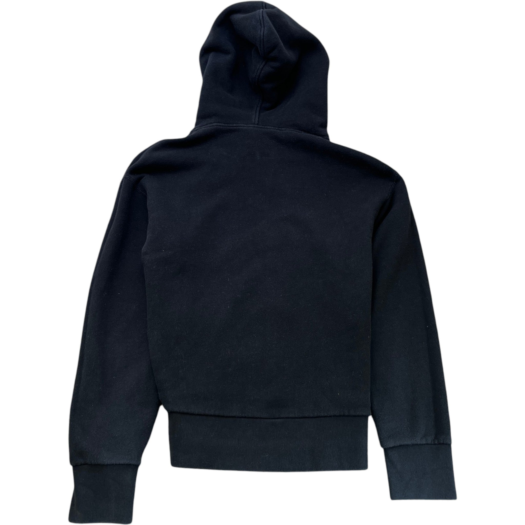 Men's Logo Print Hoodie Black Size XS