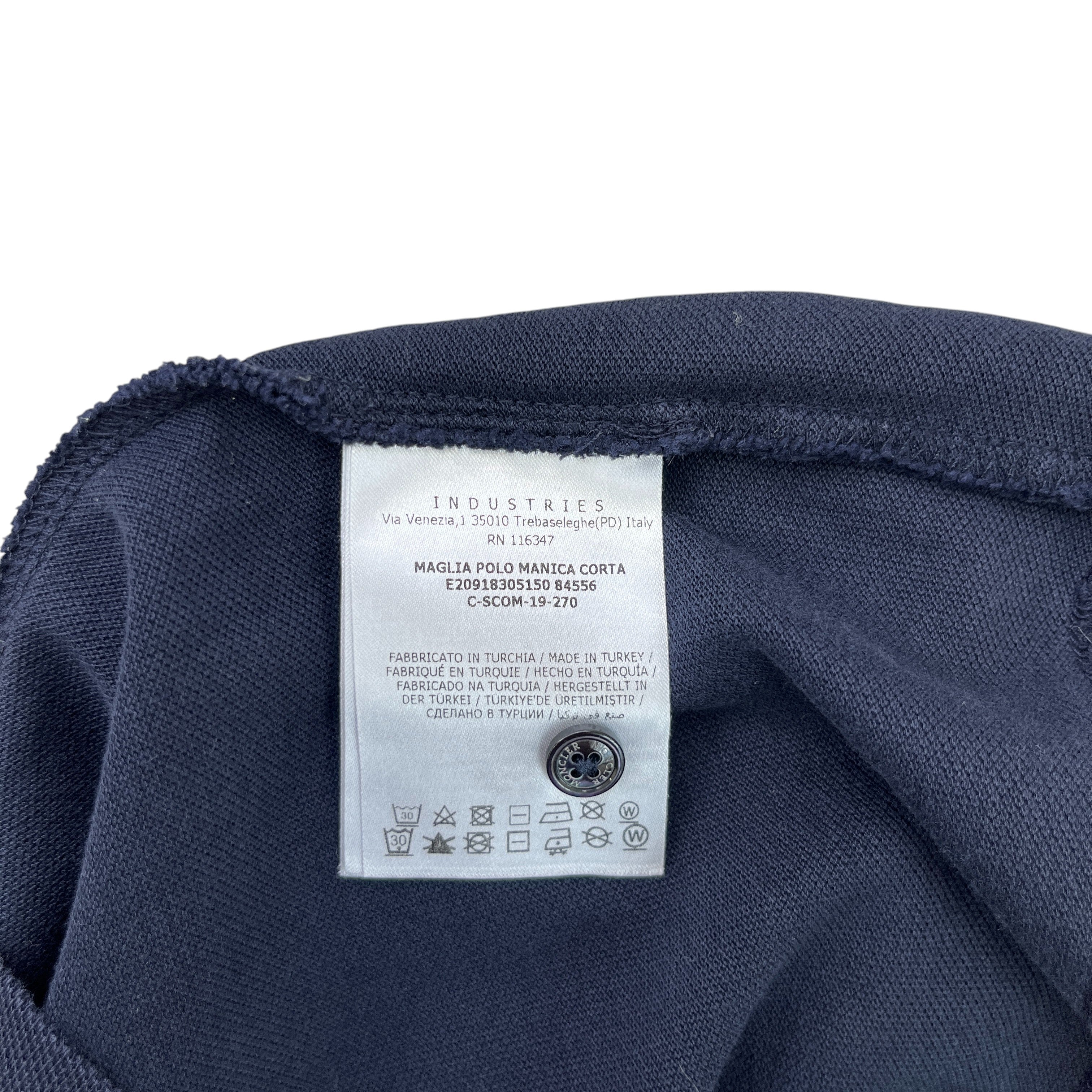 Men's Maglia Polo Shirt Navy Size S