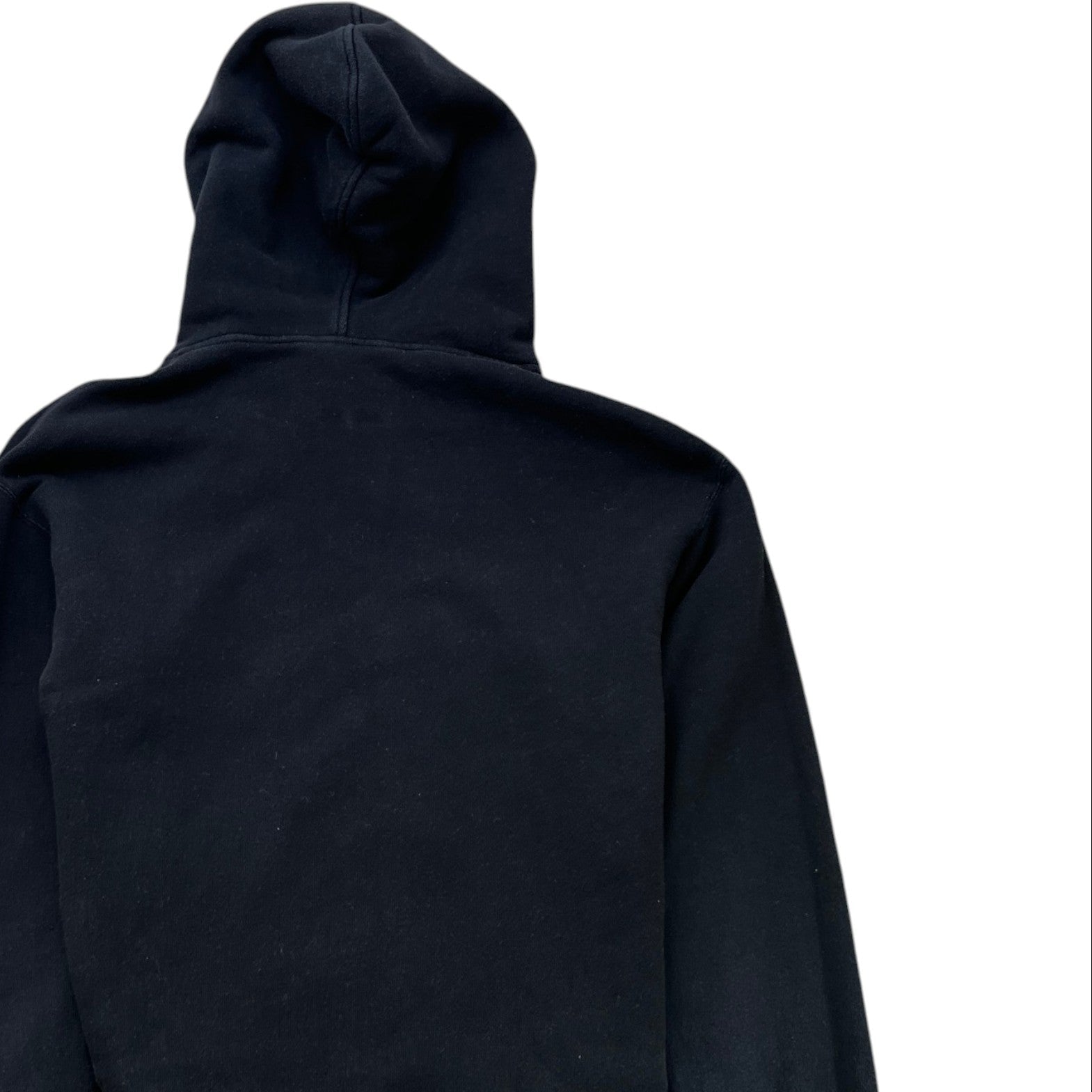 Men's Logo Print Hoodie Black Size XS
