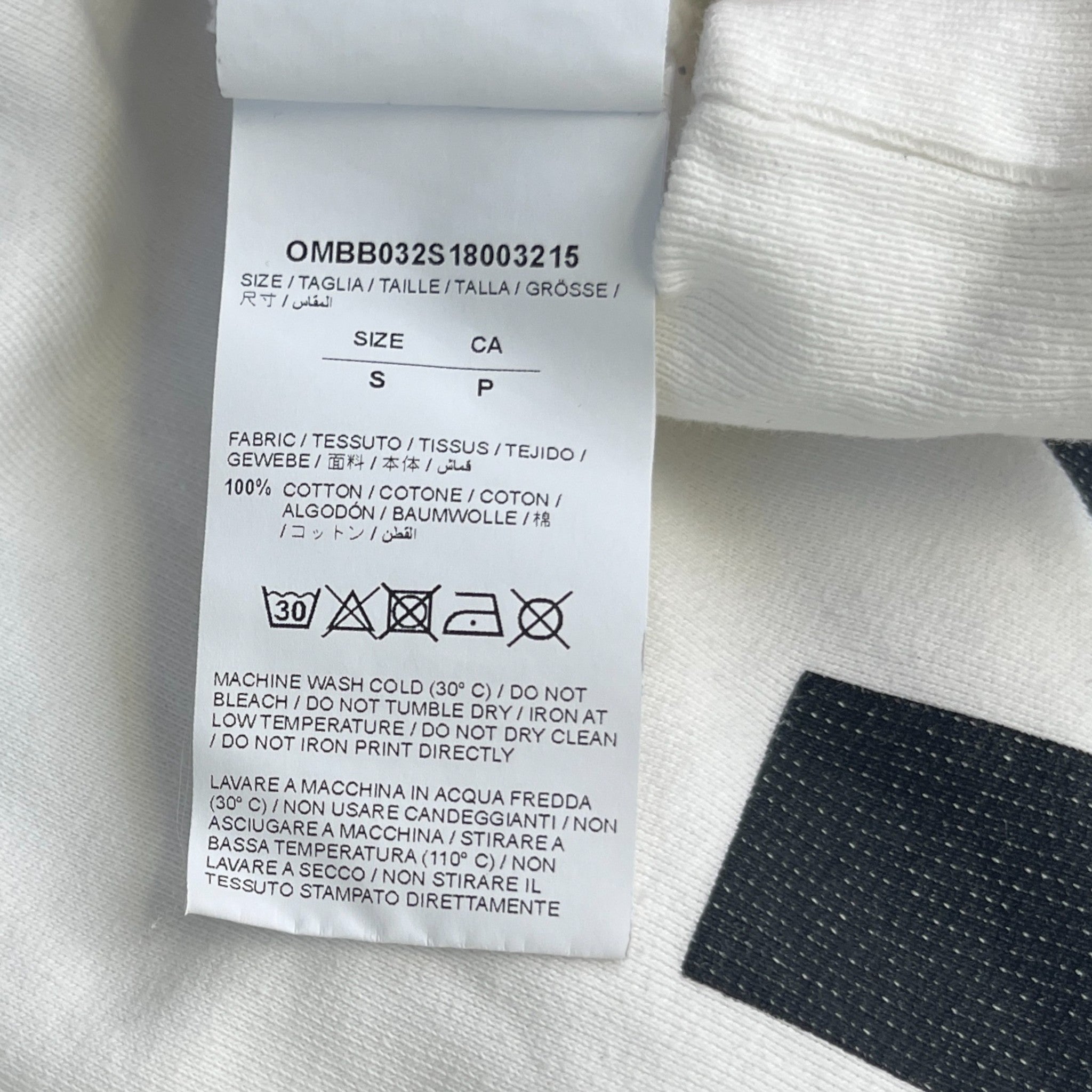 Men's Arrow Logo Hoodie White Size S