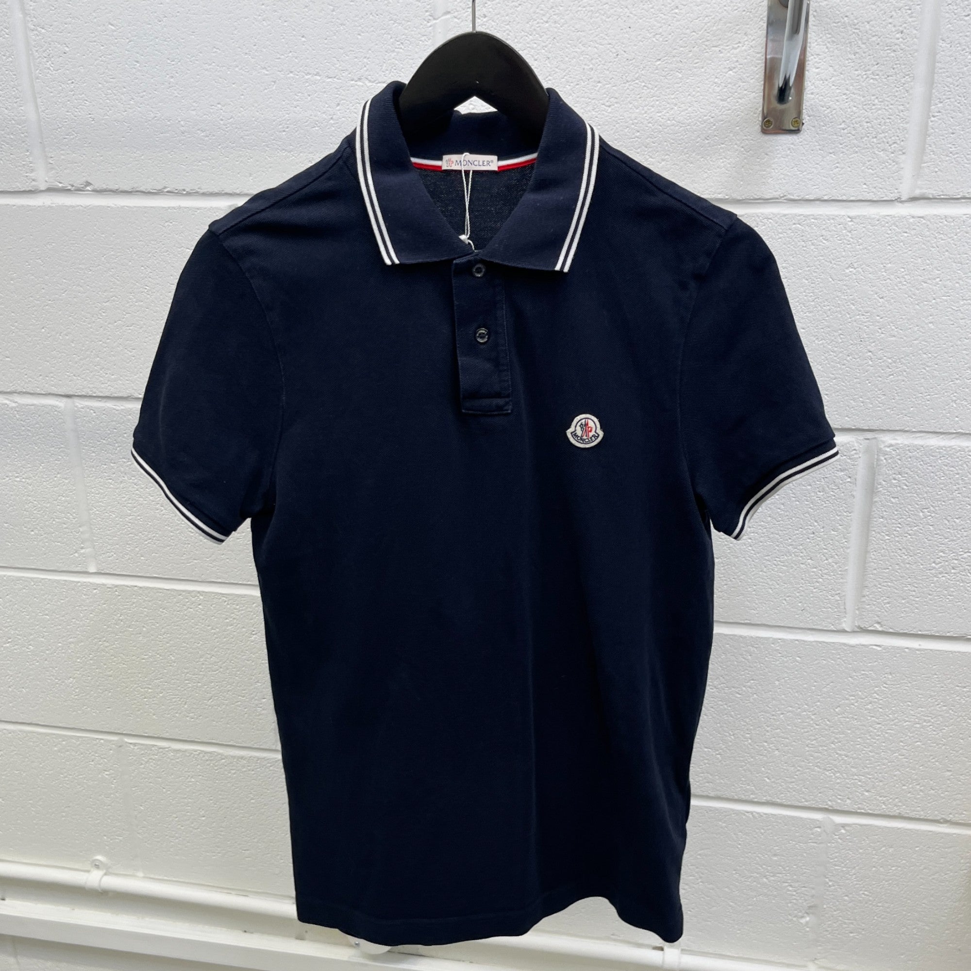 Men's Maglia Polo Shirt Navy Size S