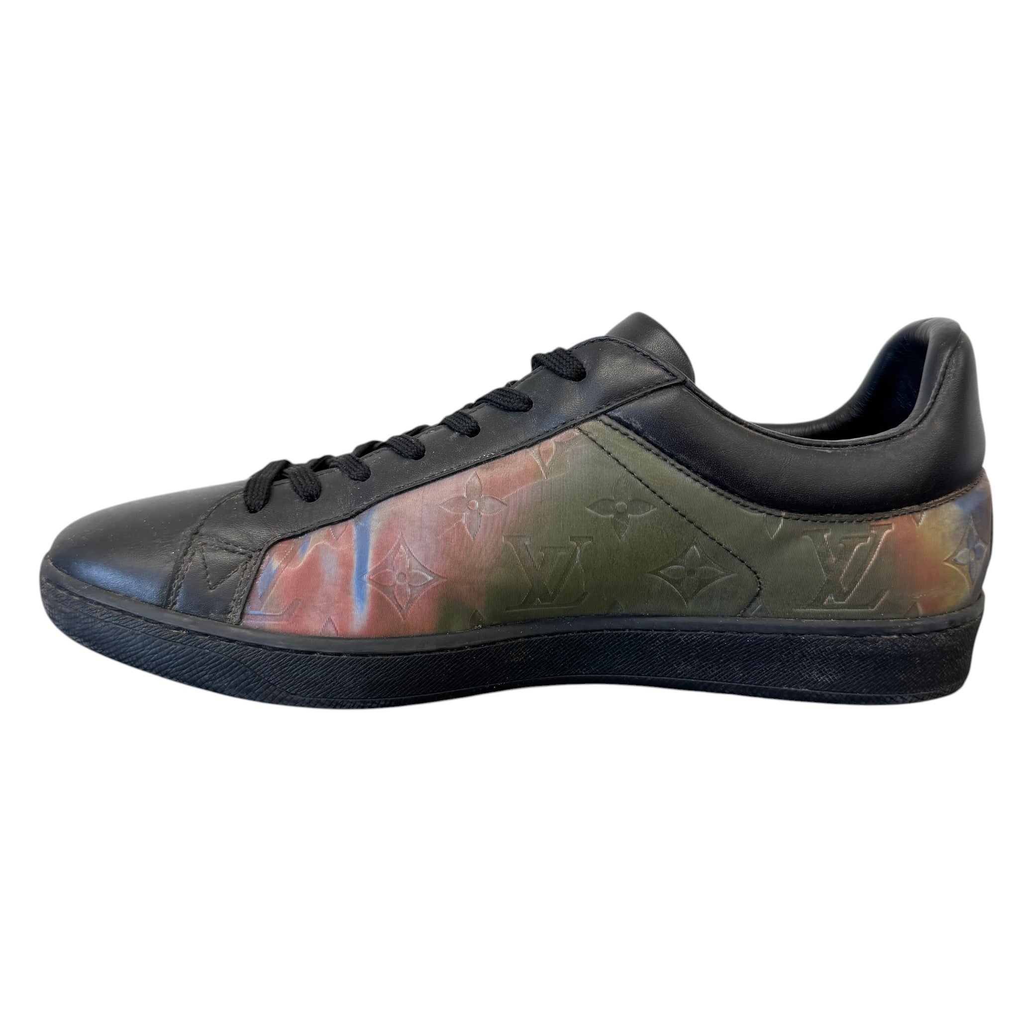 Men's Luxembourg Iridescent Low Trainers Black Size EU 40.5 / UK 6.5