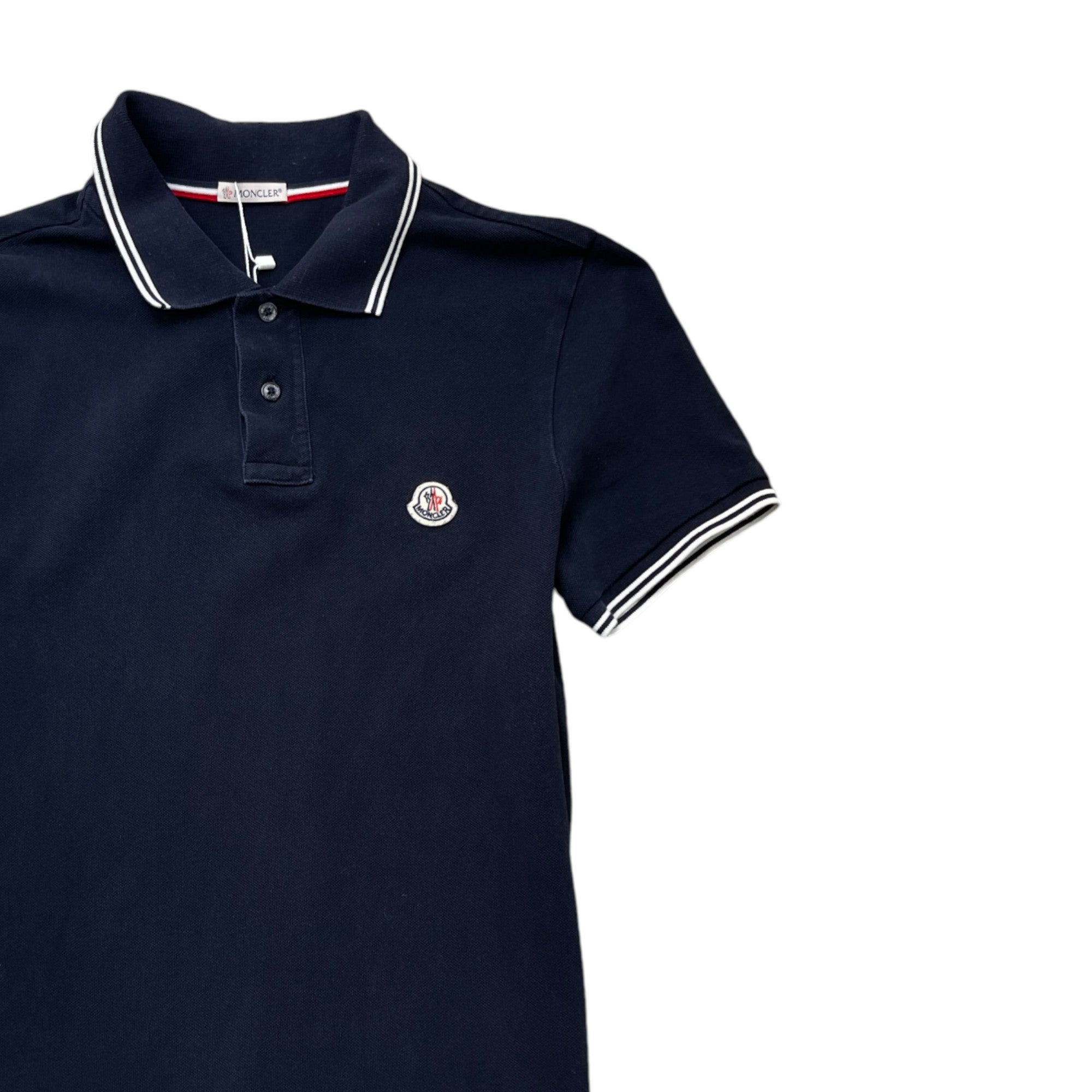 Men's Maglia Polo Shirt Navy Size S