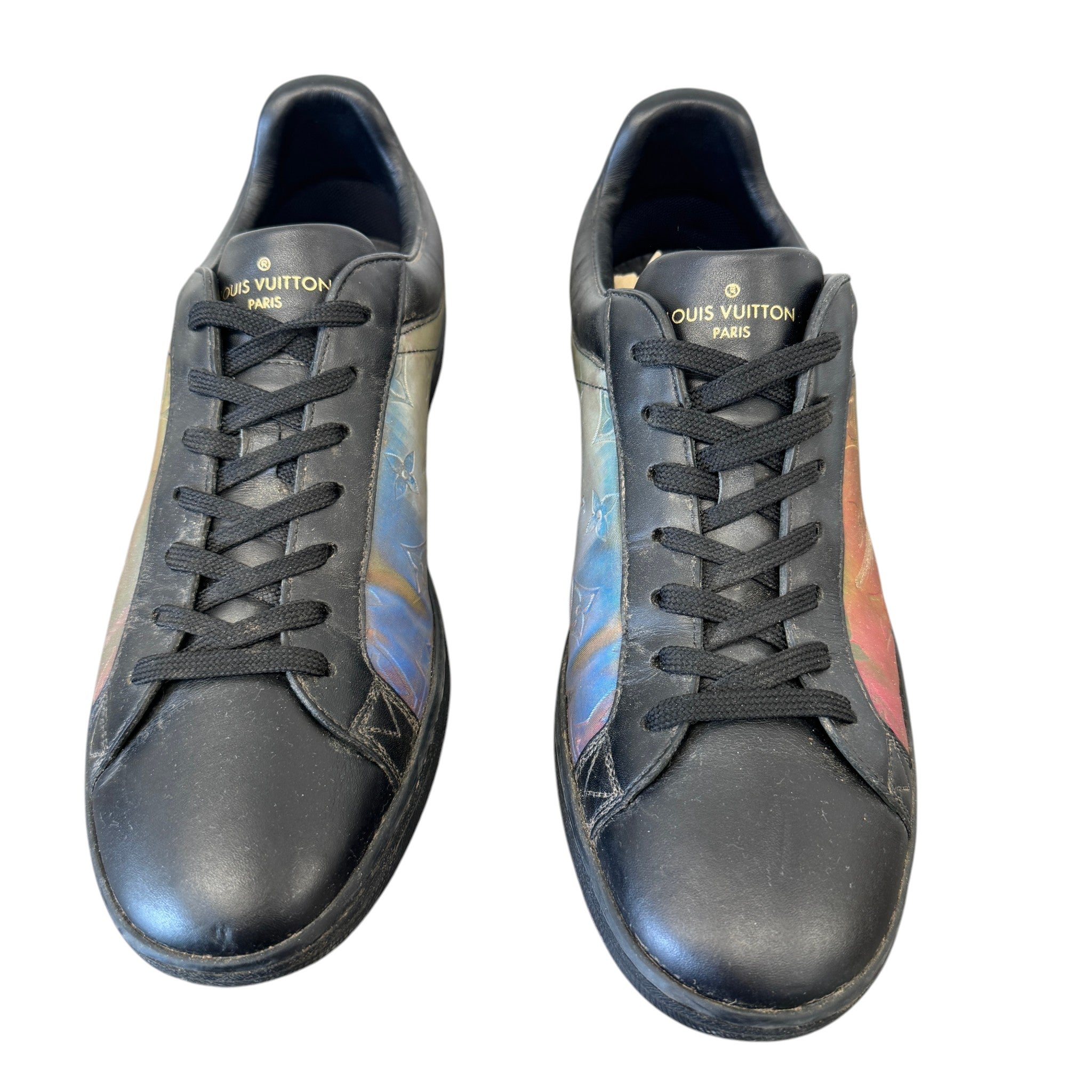 Men's Luxembourg Iridescent Low Trainers Black Size EU 40.5 / UK 6.5