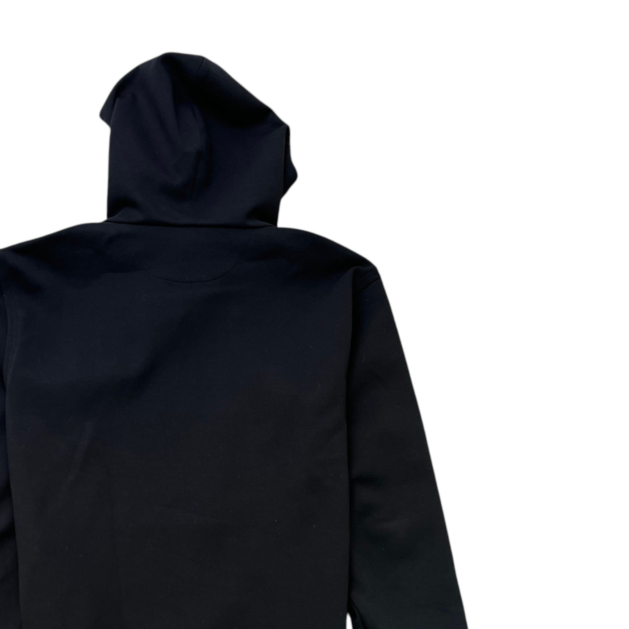 Men's Logo Patch Hoodie Black Size M