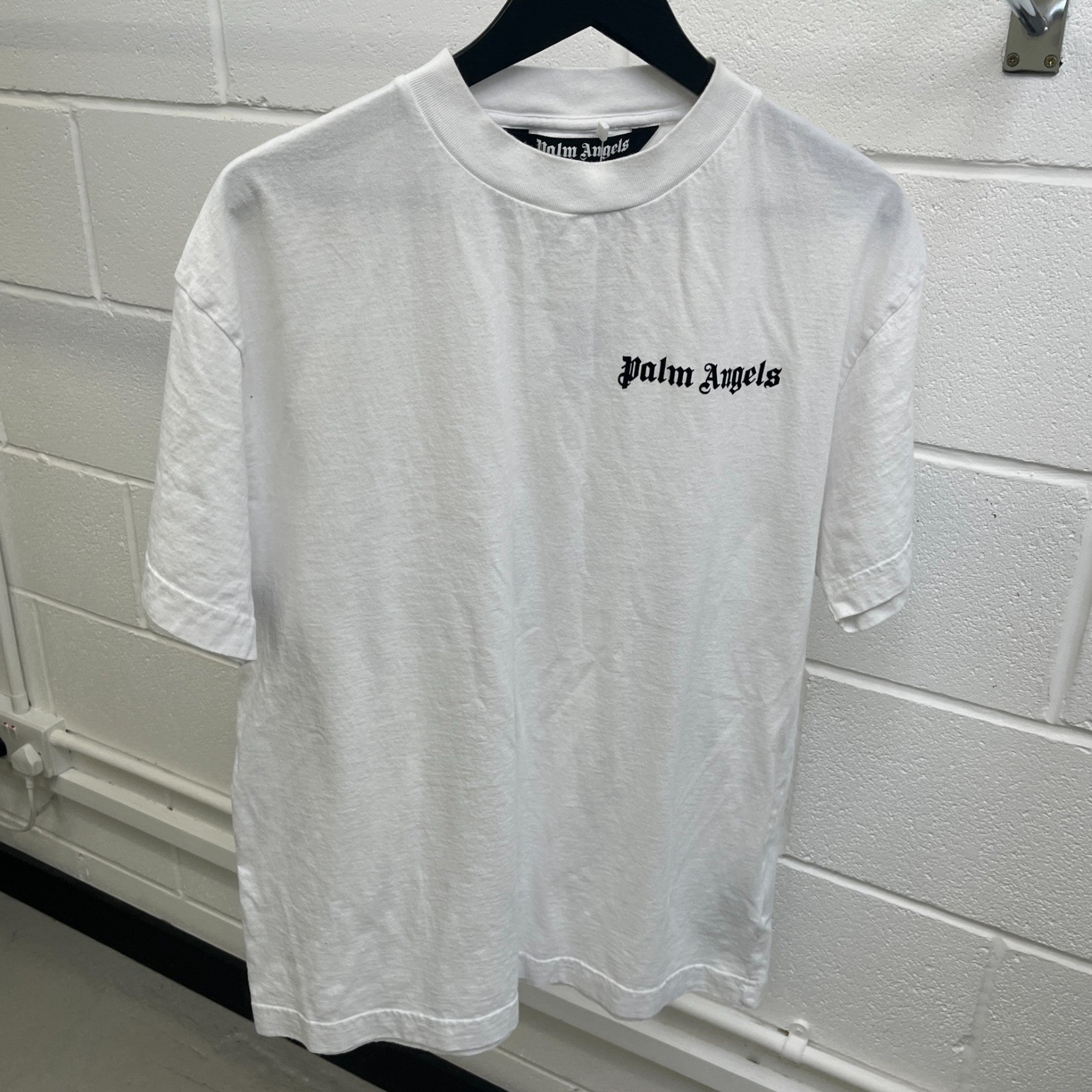 Men's Logo Print T-Shirt White Size XL