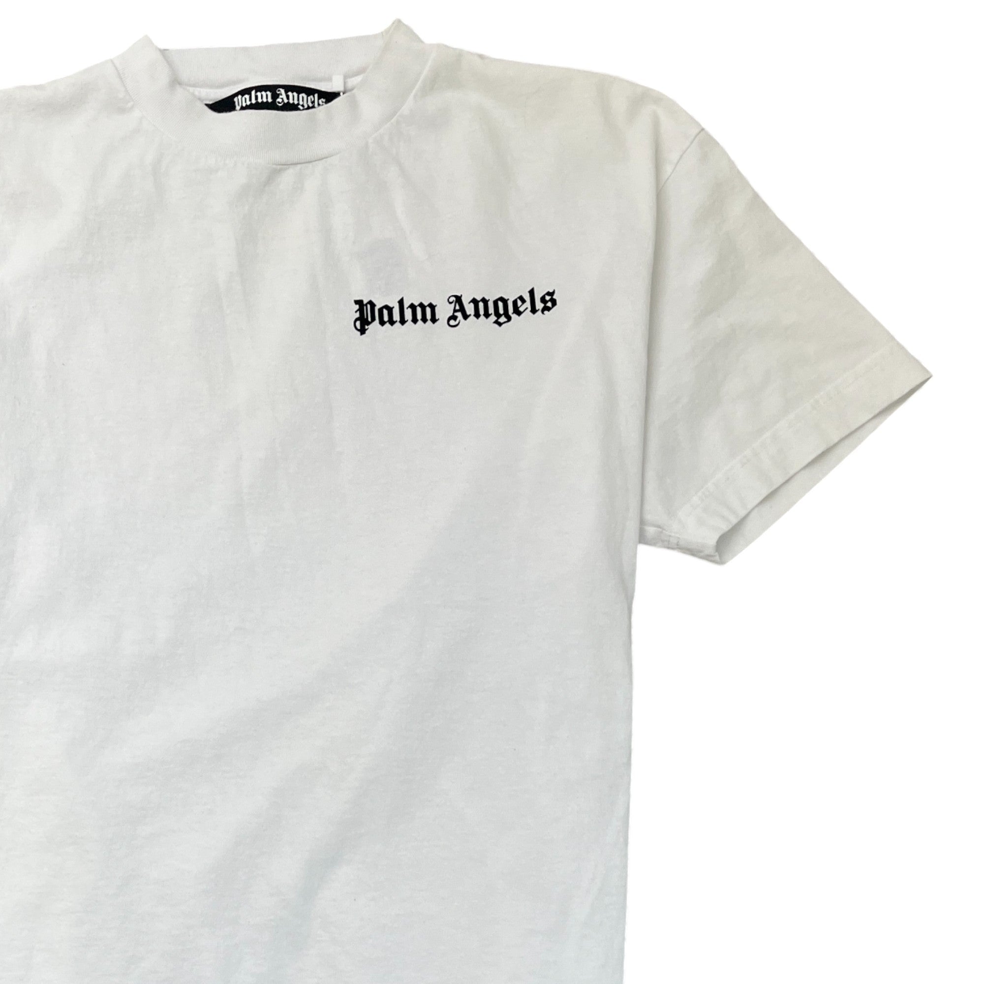 Men's Logo Print T-Shirt White Size XL