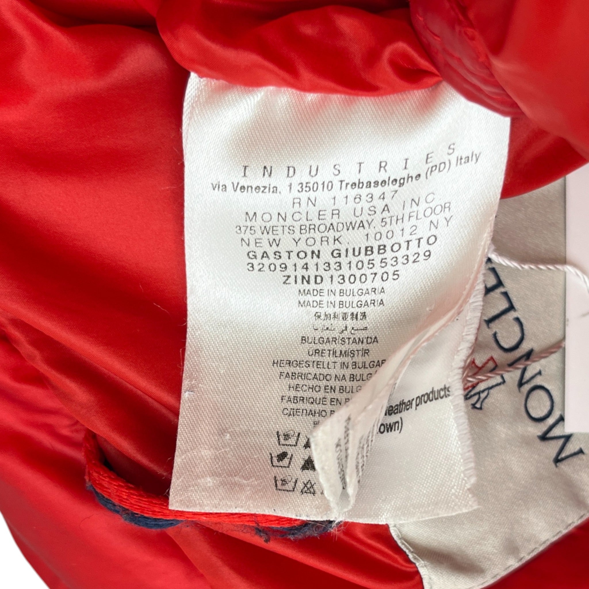 Men's Gaston Down Jacket Red Size 4 / XL