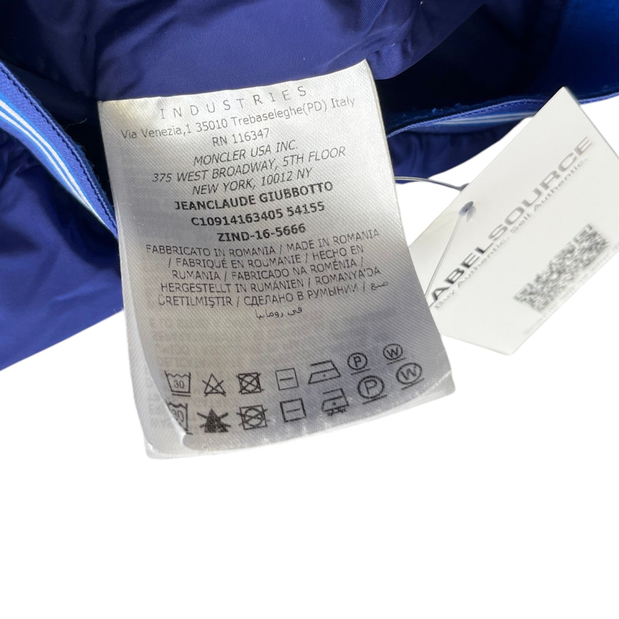 Men's Jeanclaude Windbreaker Blue Size 6 / XXXL
