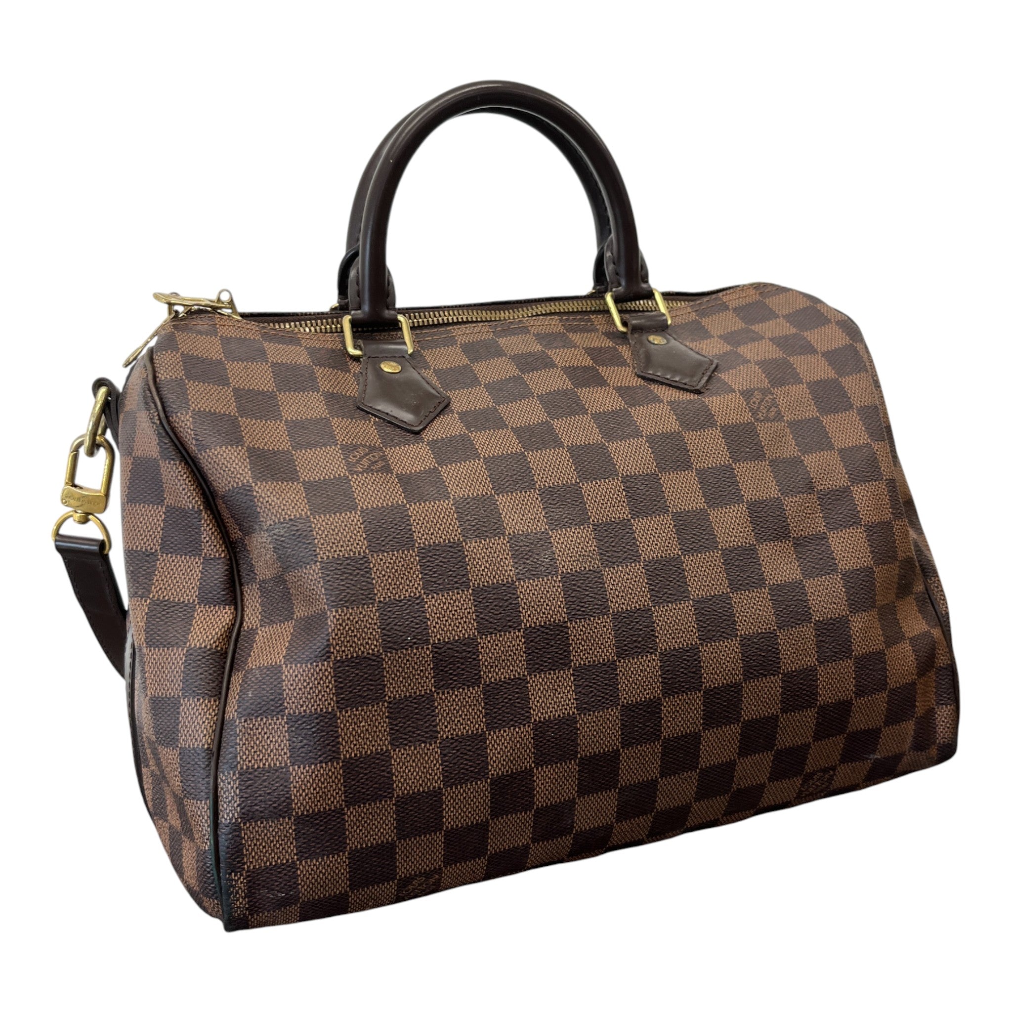Women's Damier Ebene Speedy 30 Bag Brown