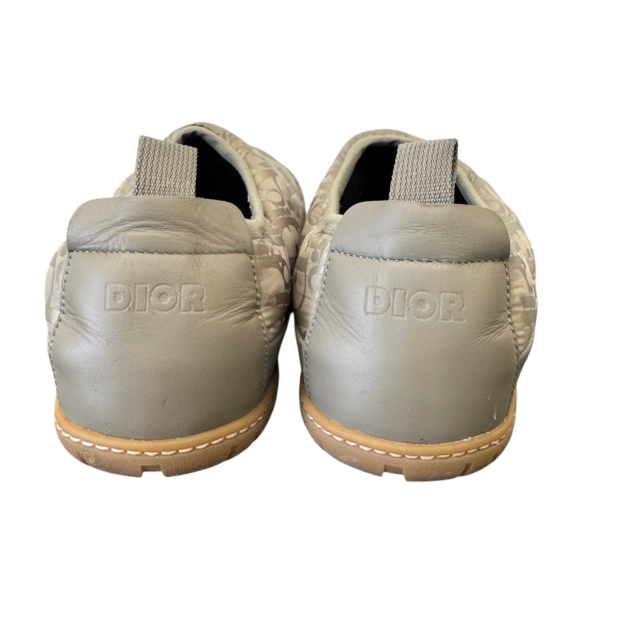 Men's Oblique Snow Slippers Slides Beige Size EU 40 / UK 6